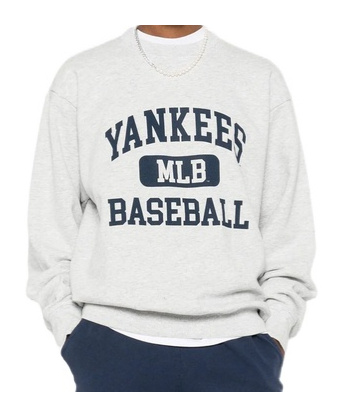 Sporty And Rich Crew Neck Sweatshirt In Gray