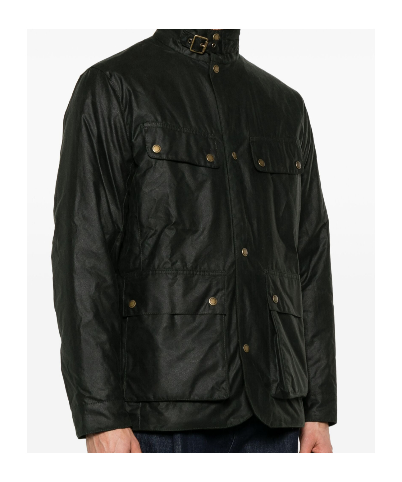 Barbour Button-up Jacket In Black