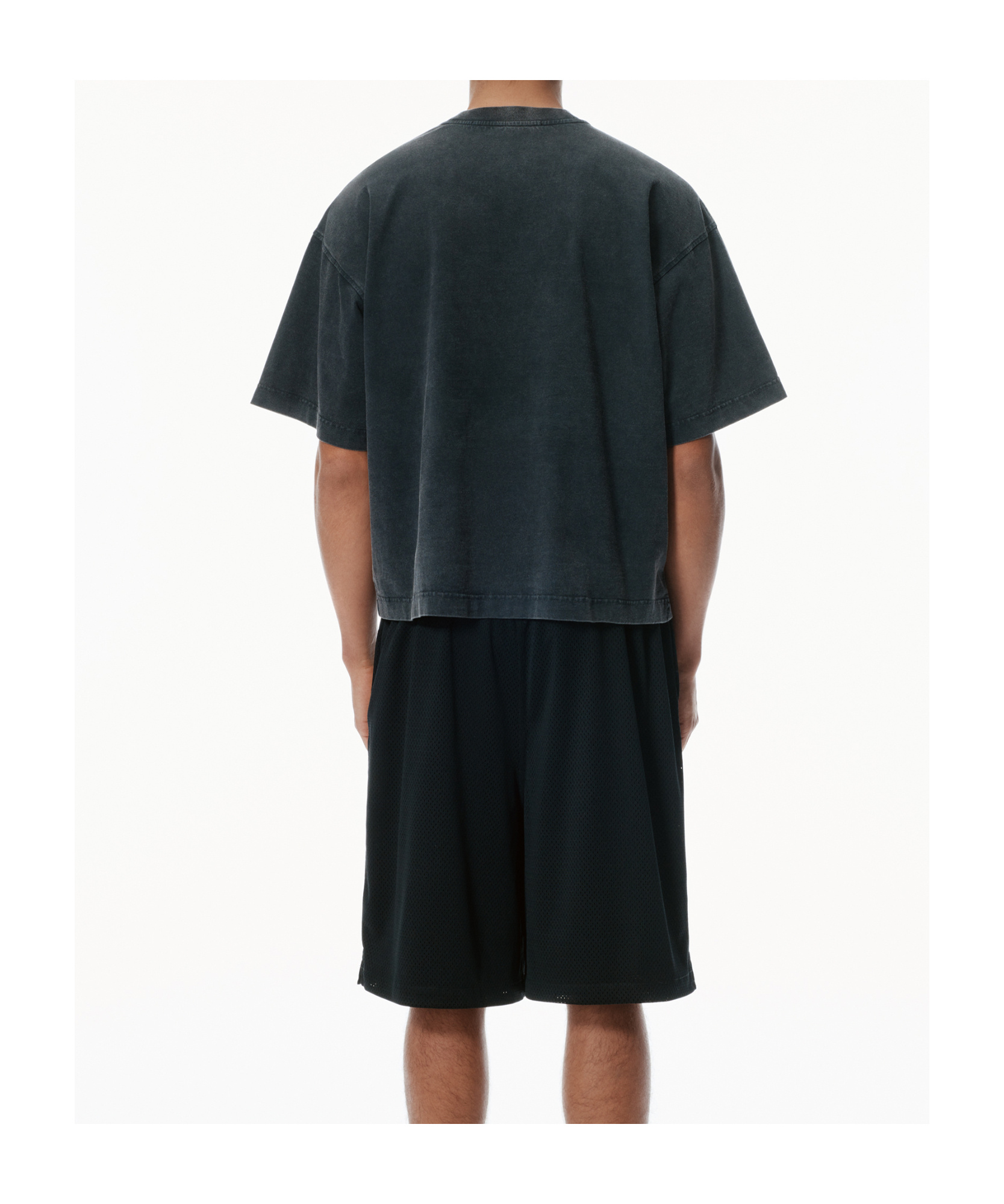 Alexander Wang Black Battery Logo-print Graphic T-shirt In Black