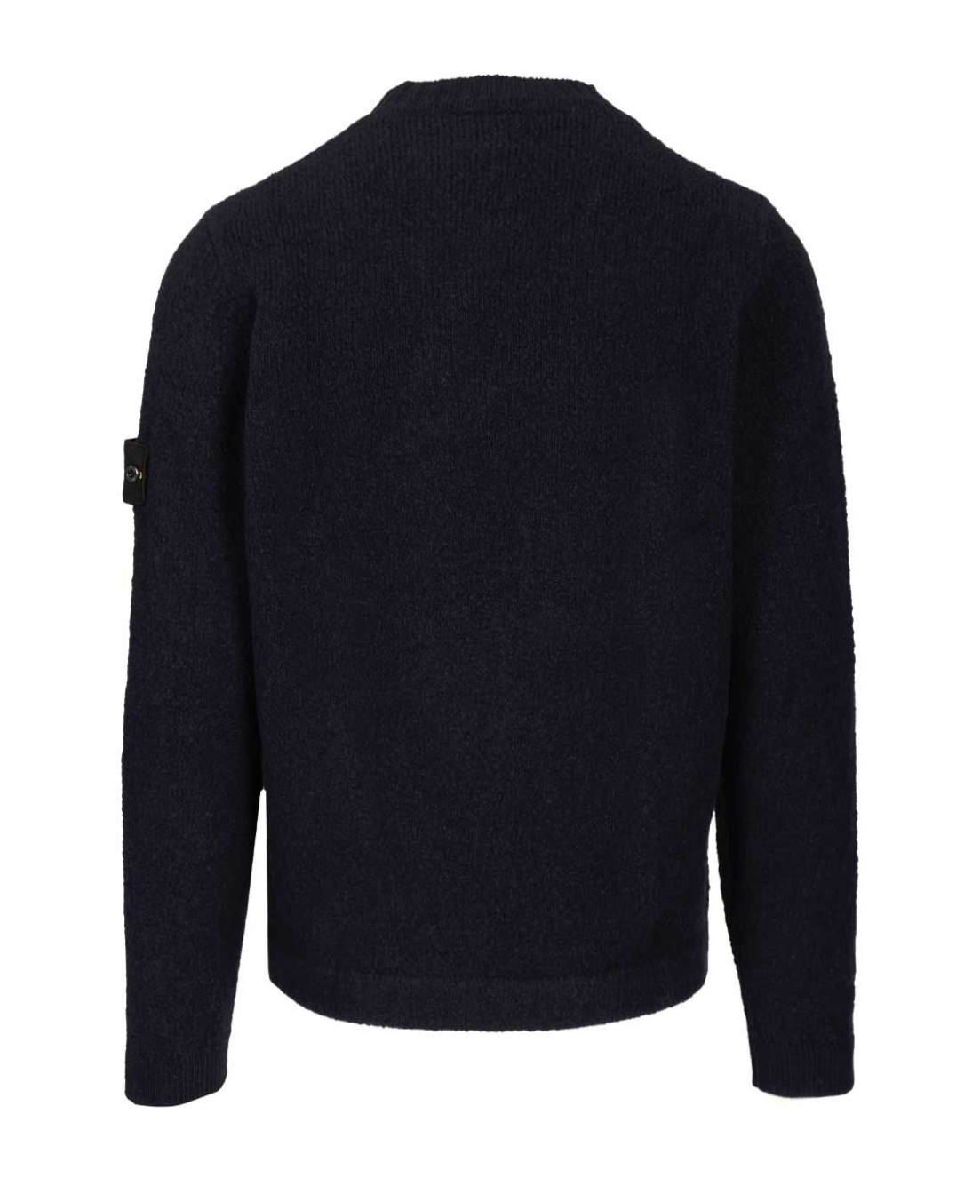 Stone Island Ribbed Wool Turtleneck Sweater Clothing In Black