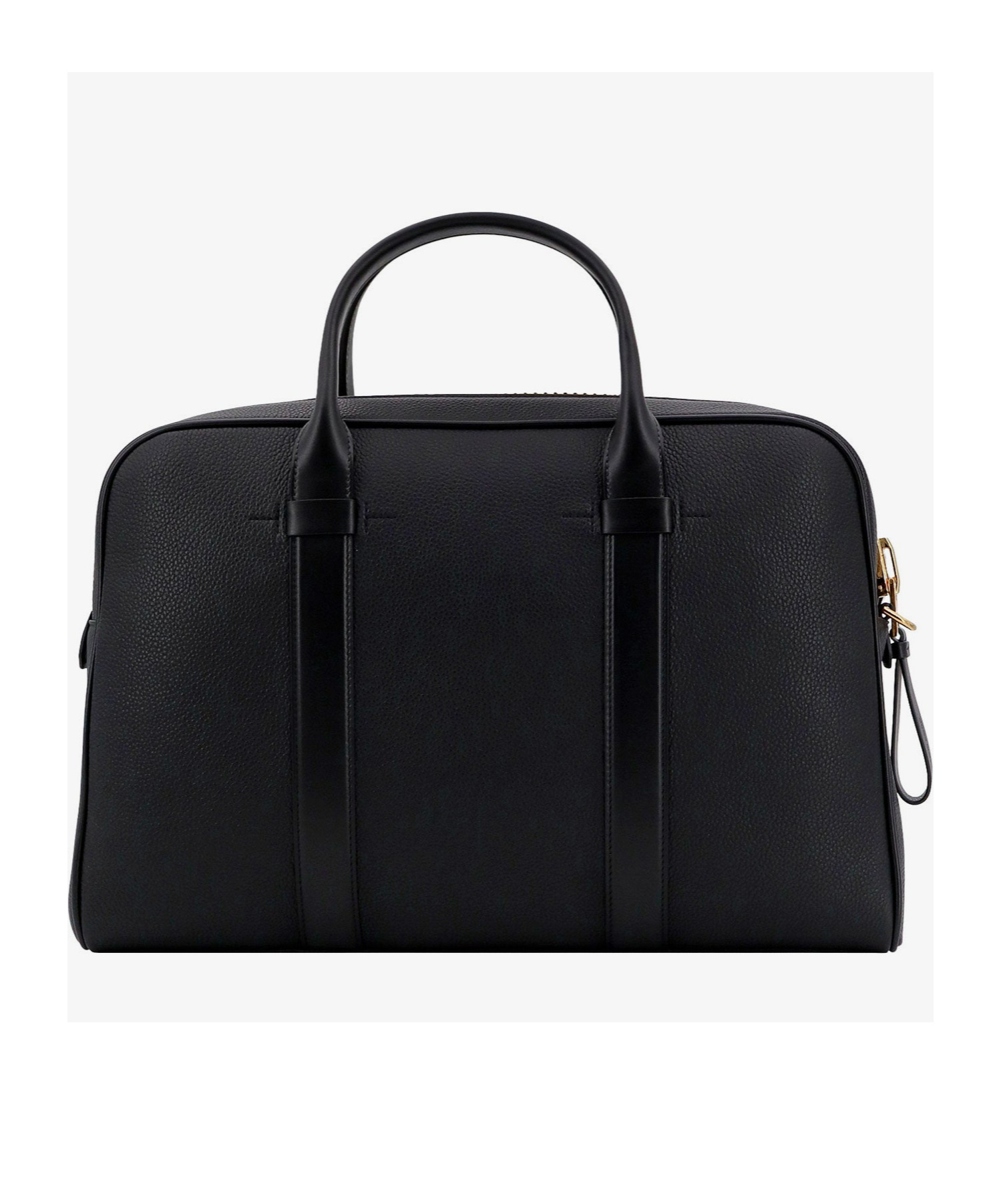 Tom Ford Zipped Leather Briefcase In Black