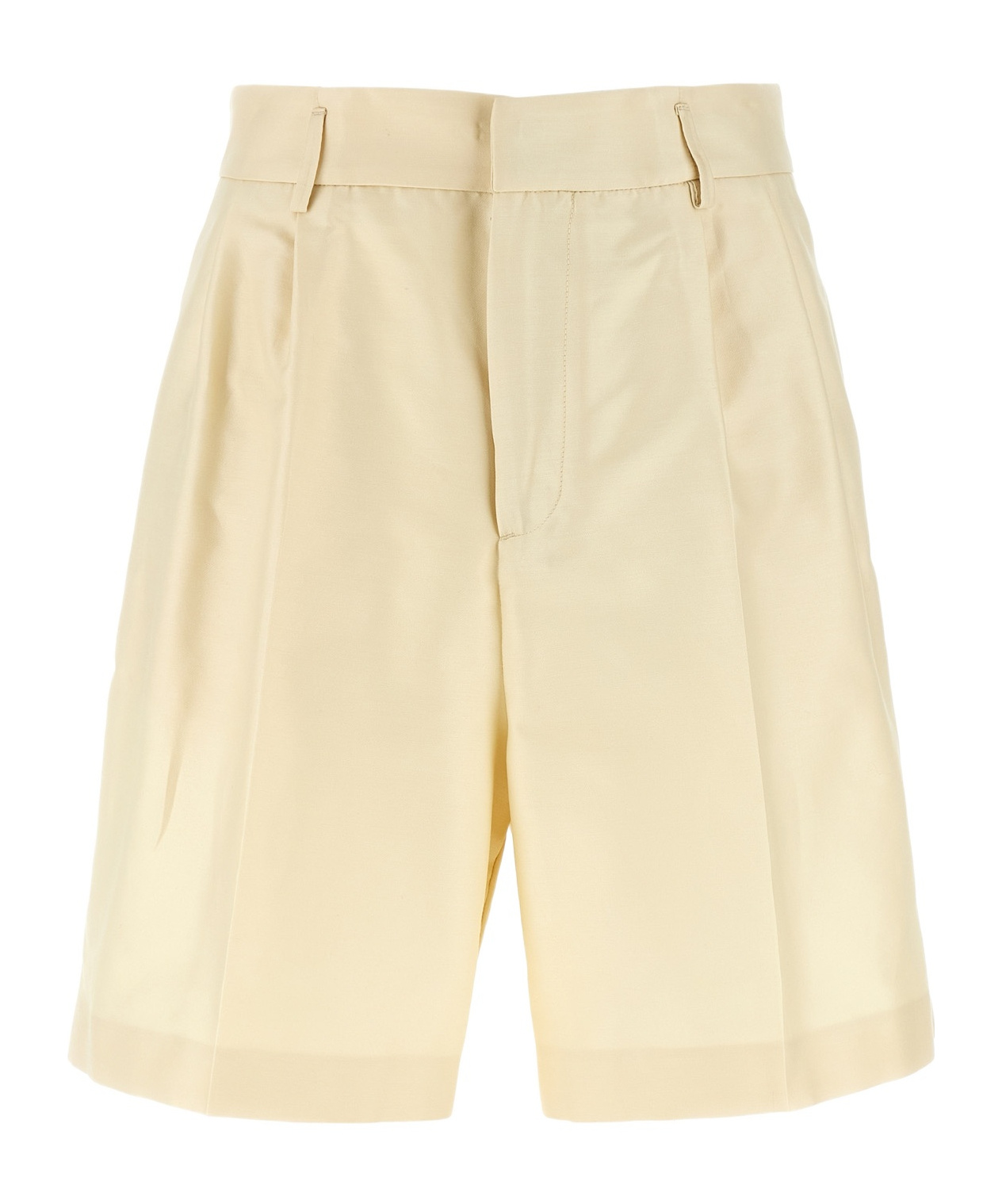 Fabiana Filippi Silk Cotton Bermuda Shorts Bermuda And Short Beige In Beige