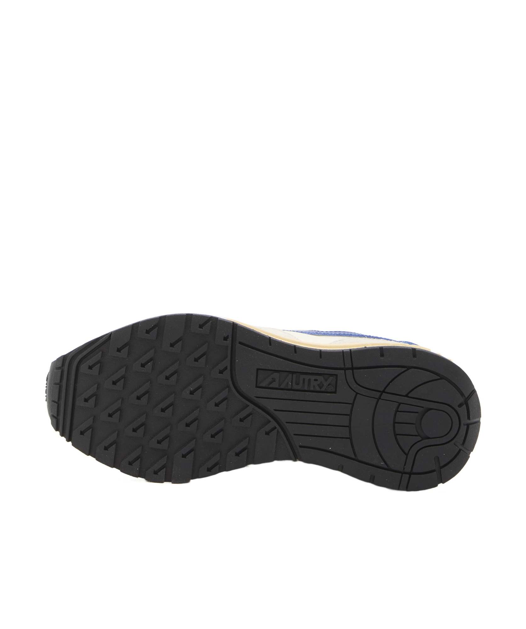 Autry 'reelwind Super Vintage' Grey Sneakers With Logo Patch On The Tongue And Contrasting Heel In White