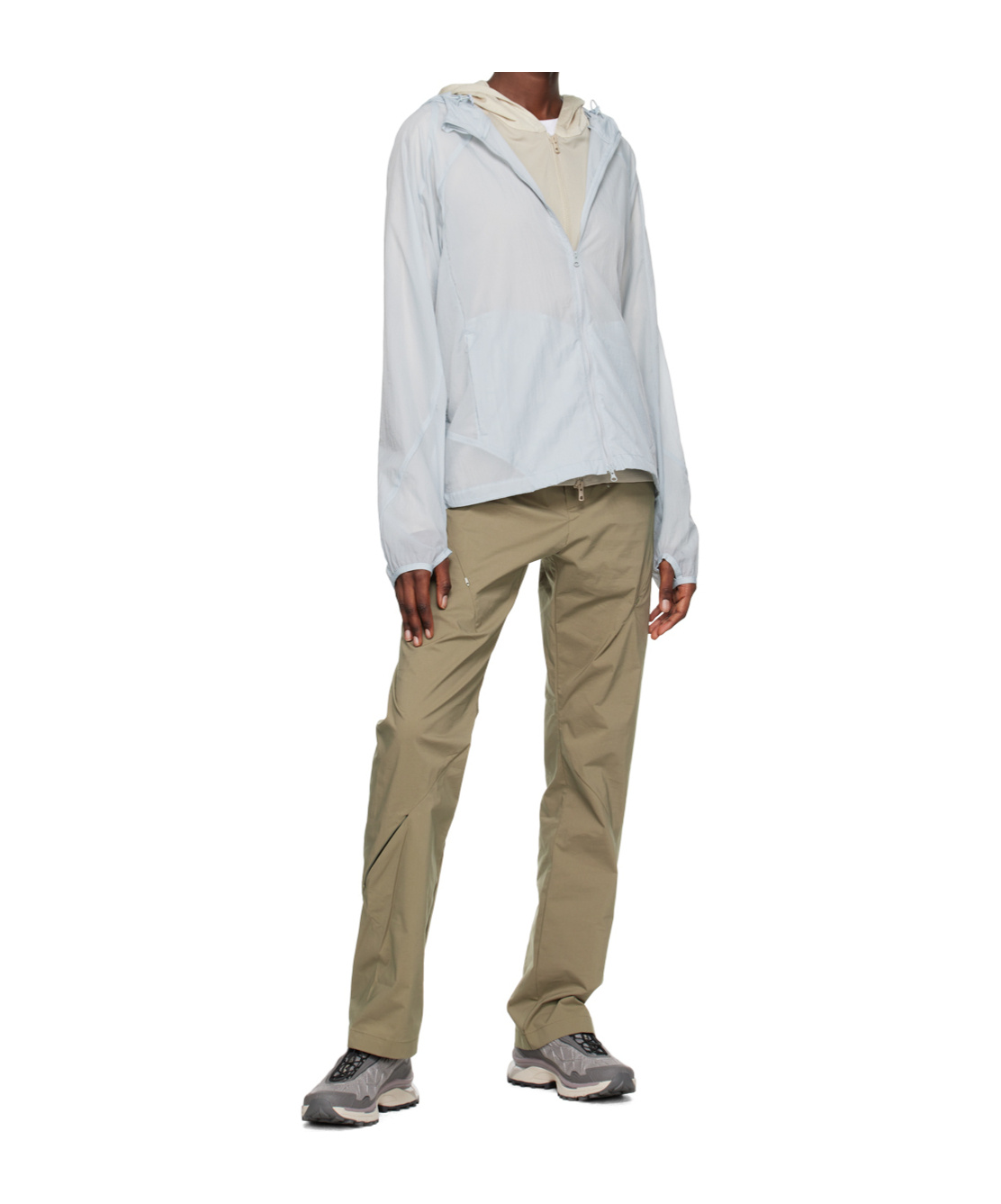 Post Archive Faction (paf) Stitchable Hooded Sweatshirt In White