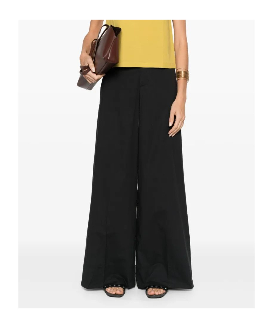 Shop Forte Forte Cotton Wide-leg Trousers