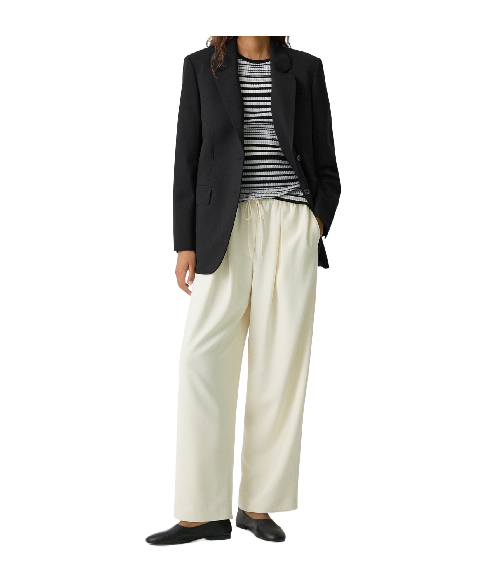 Theory Long-sleeved Suit Coat In Black