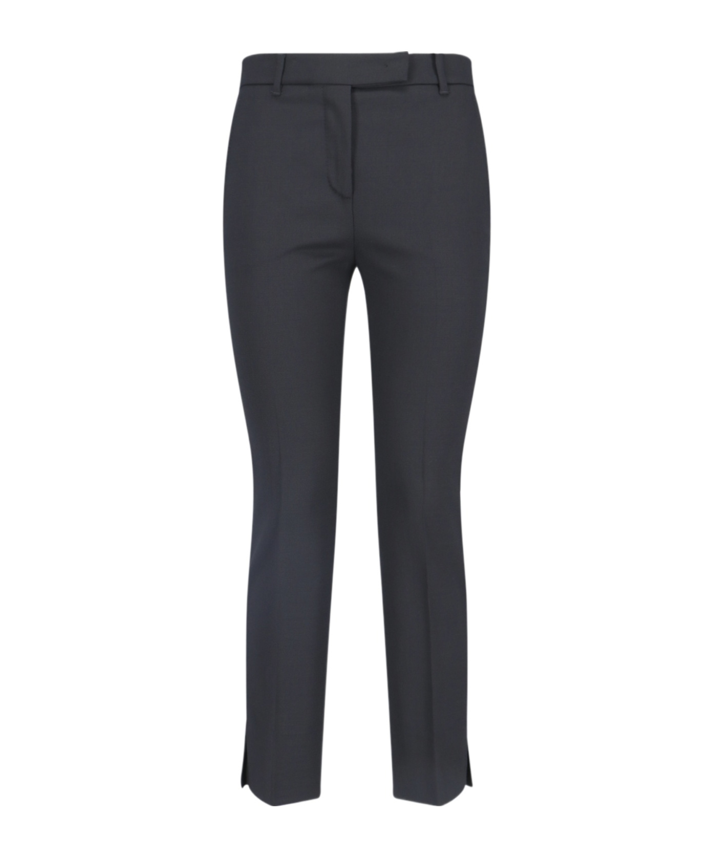 Incotex Tailored Straight-leg Trousers In Black