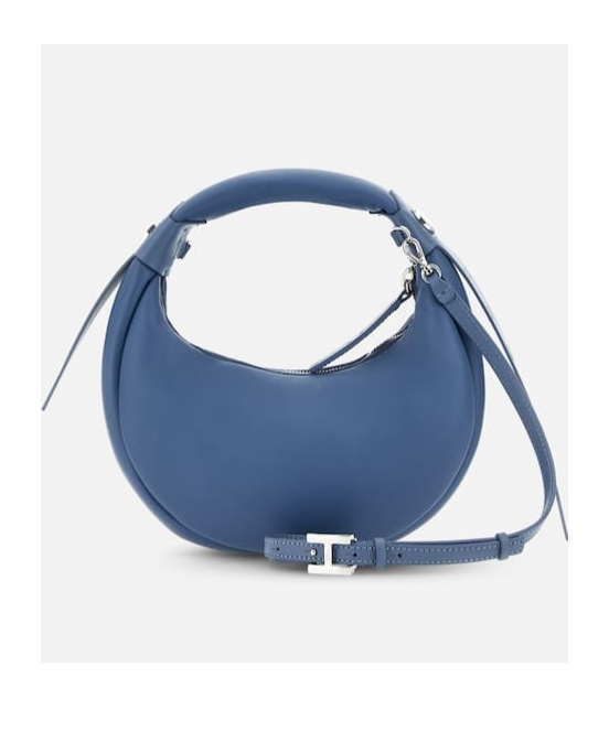 Hogan Zippered Shoulder Bag In Blue
