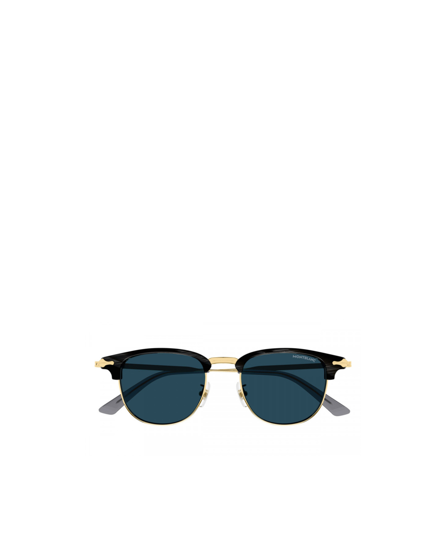 Montblanc Geometric Frame Sunglasses In Blue