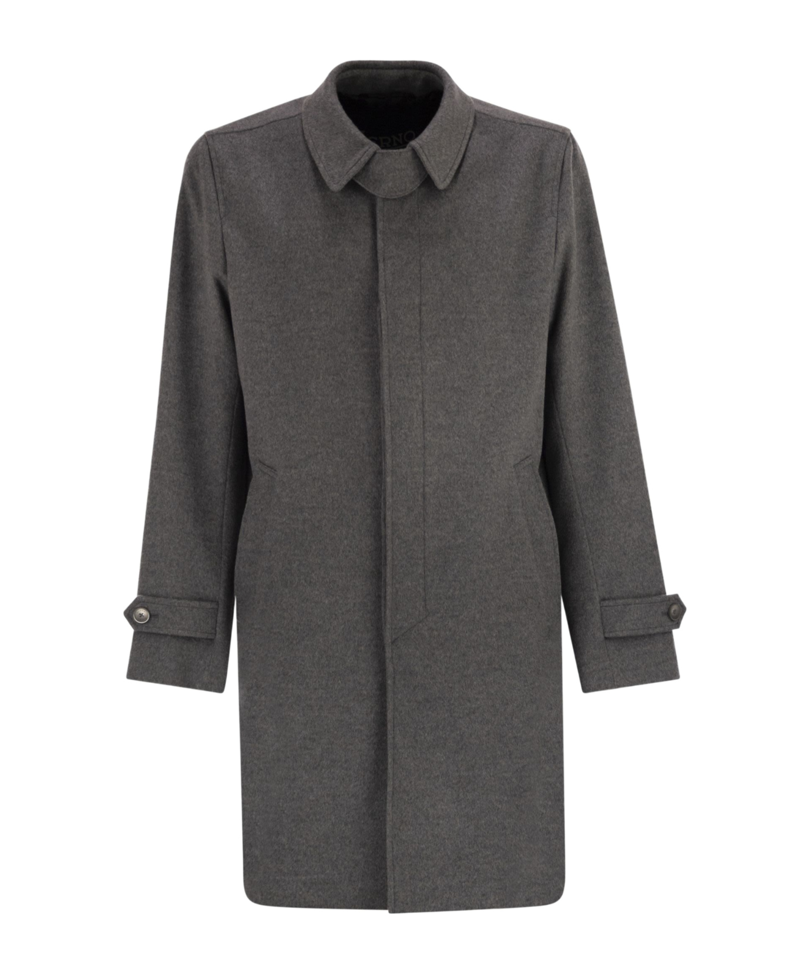 Herno Shirt Collar Coat In Multi