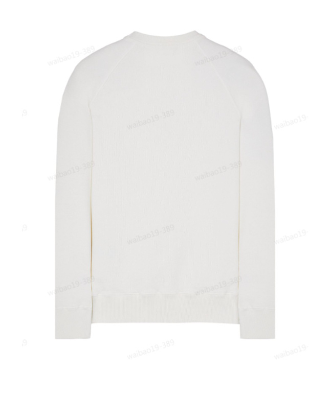Stone Island Round-necked Sweater In White