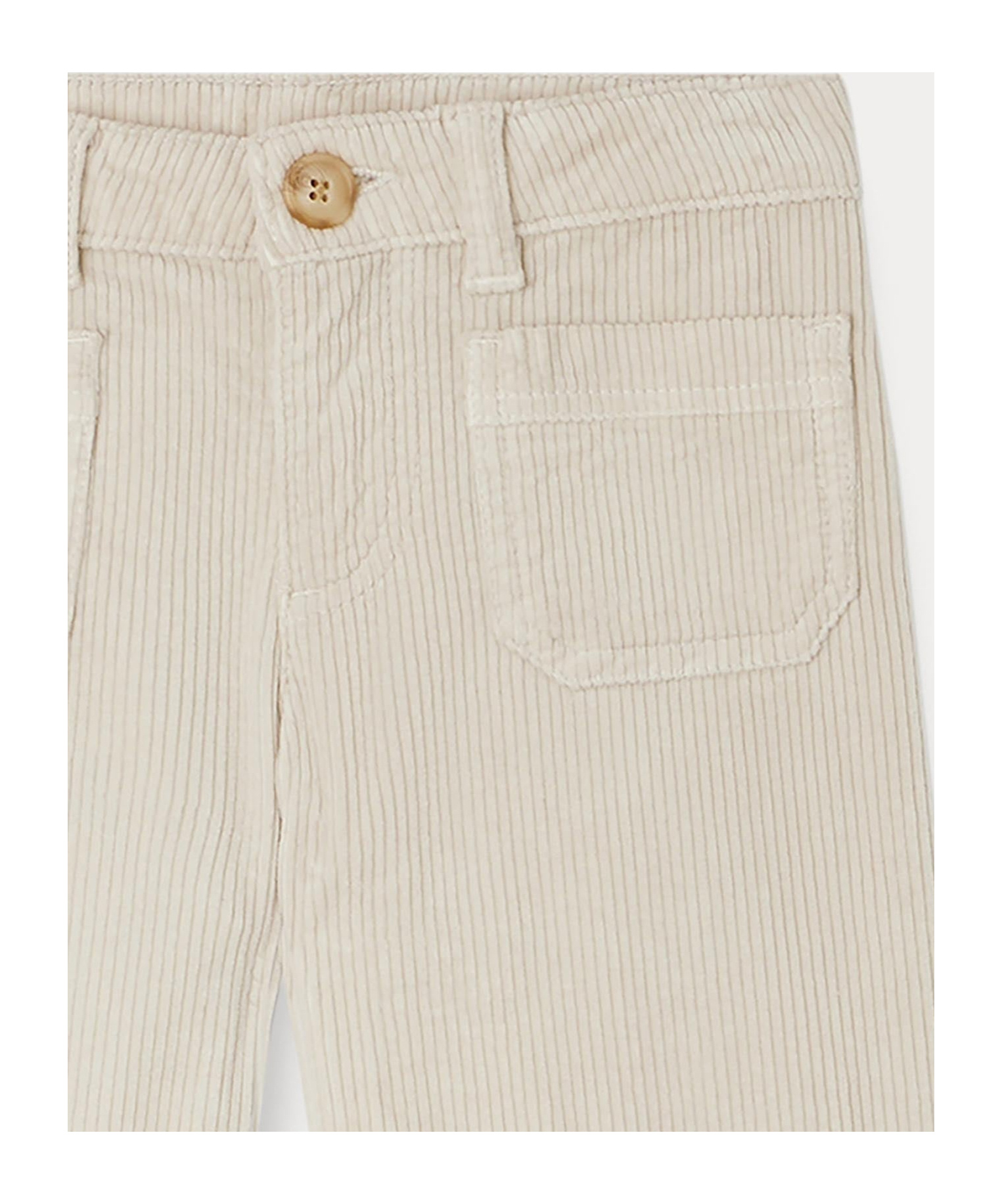 Bonpoint Junon Flared Corduroy Trousers In Nude