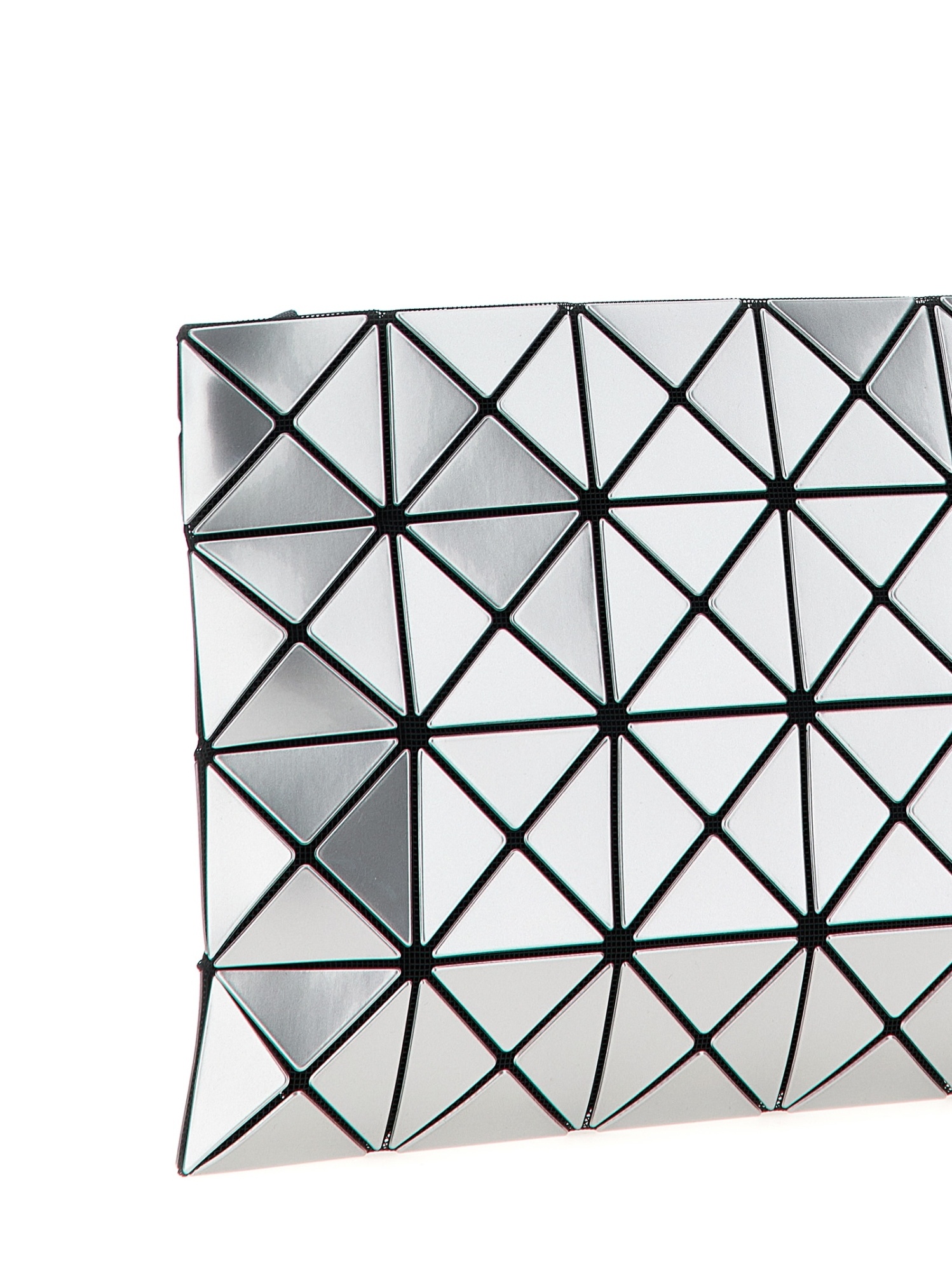 Bao Bao Issey Miyake Geometric Pattern Crossbody Bag In Silver