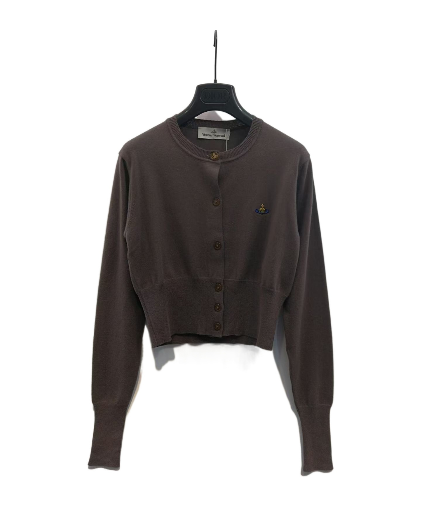Vivienne Westwood Cropped Cardigan In Black