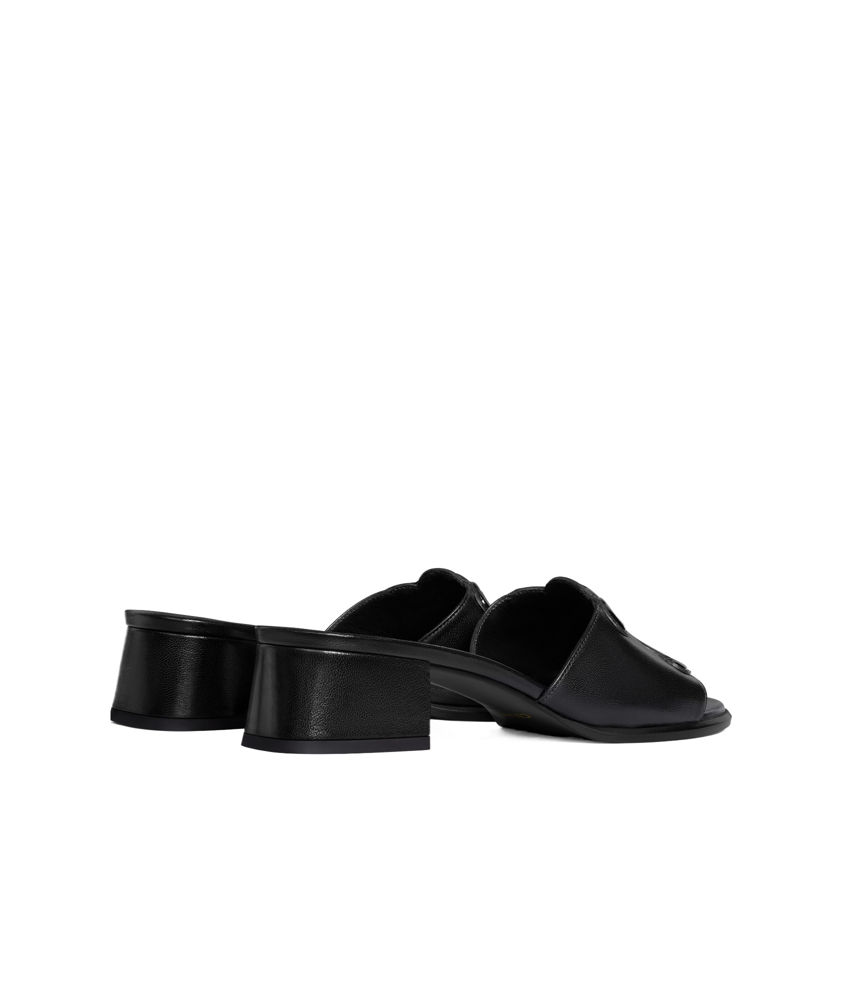 Celine Thick And High-heeled Muller Shoes In Black