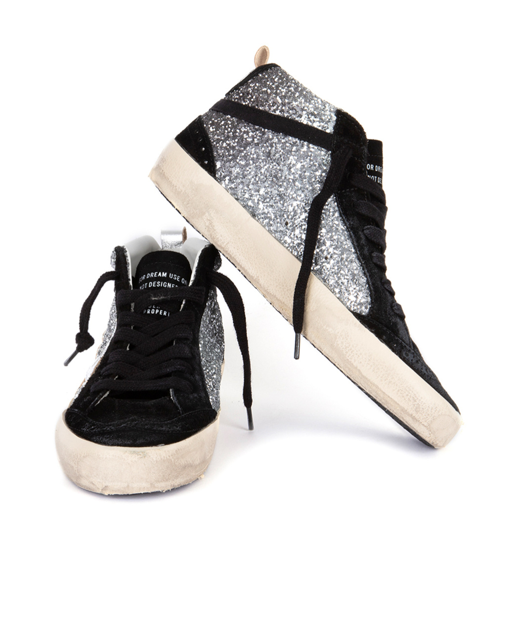 Golden Goose Lace-up High-top Casual Shoes In White