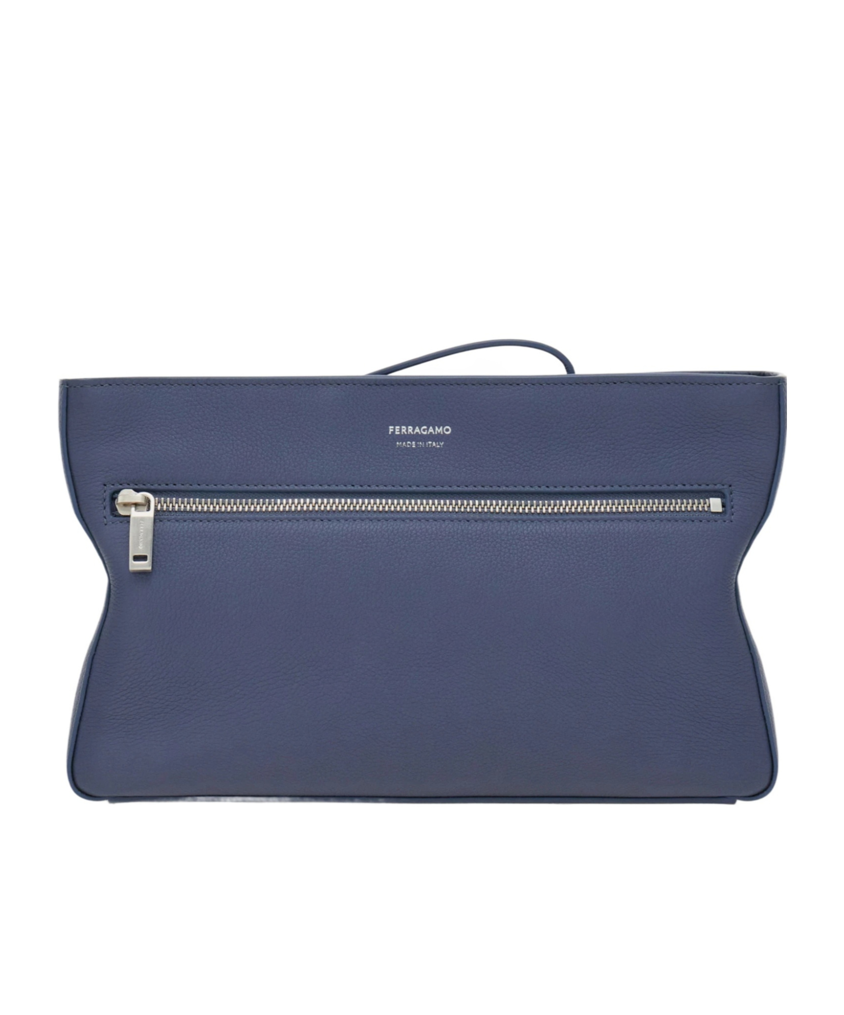 Ferragamo Star-shaped Pouch In Gray