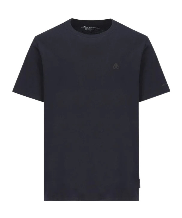Shop Moose Knuckles Logo-printed Cotton T-shirt In Black