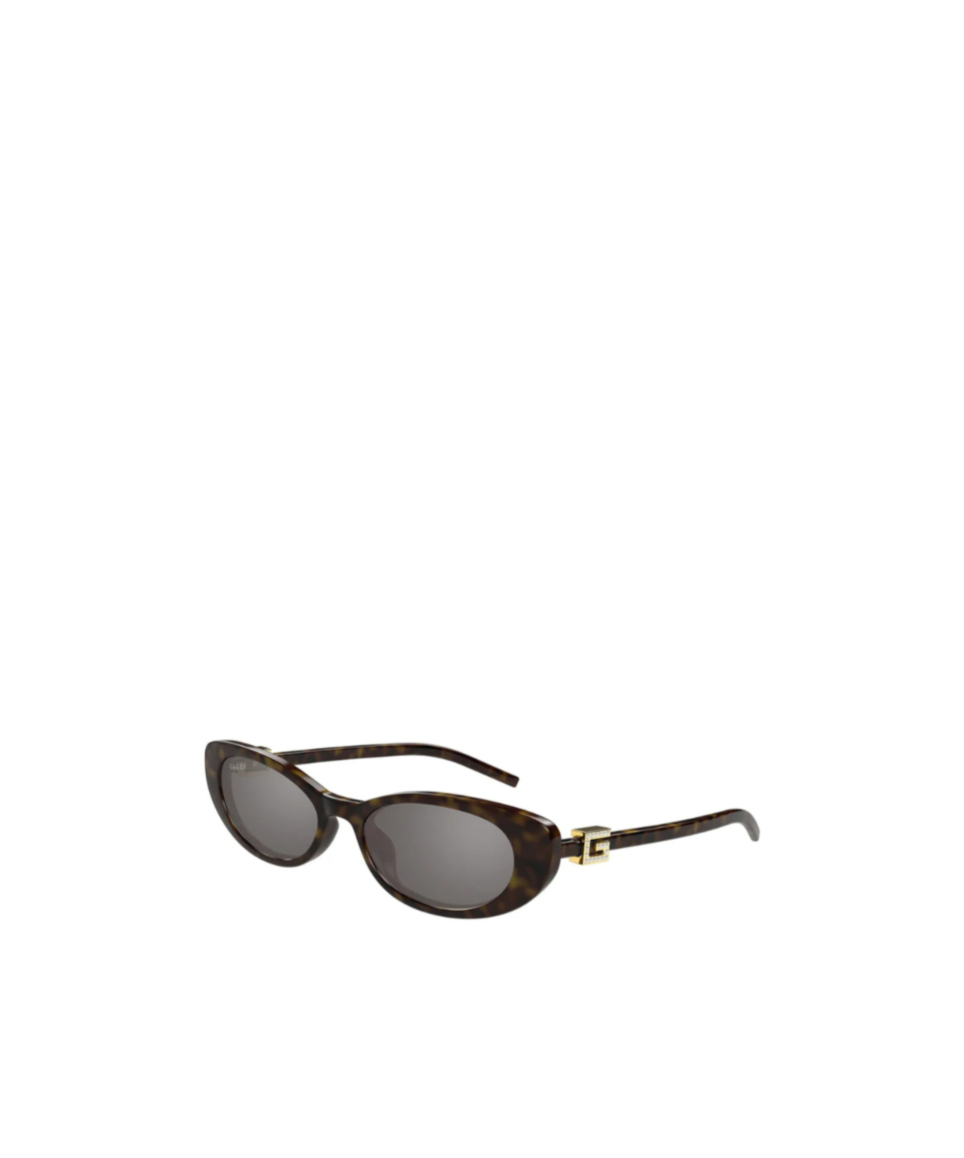 Gucci Oval-frame Sunglasses In Nude