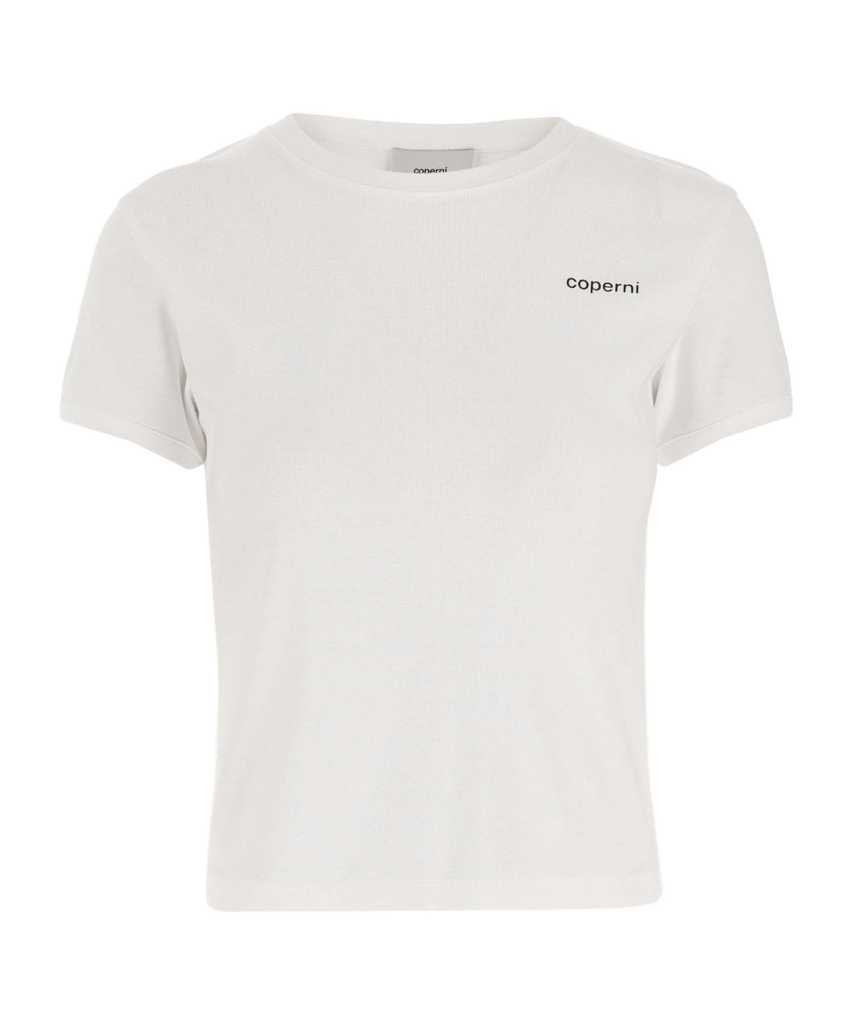 Coperni T-shirt Col Rond En Coton In White