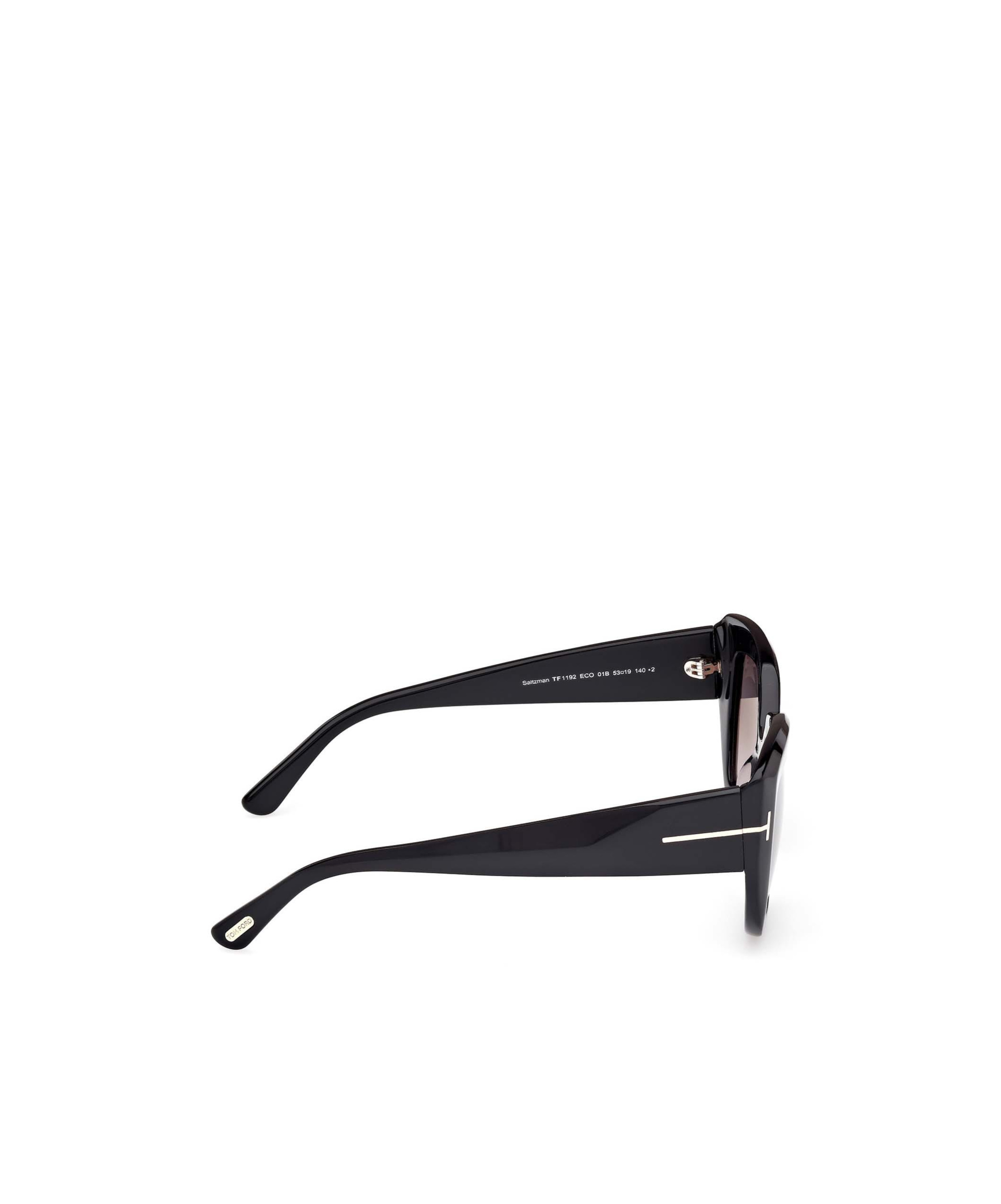 Tom Ford Saltzman Acetate Butterfly Sunglasses In Black