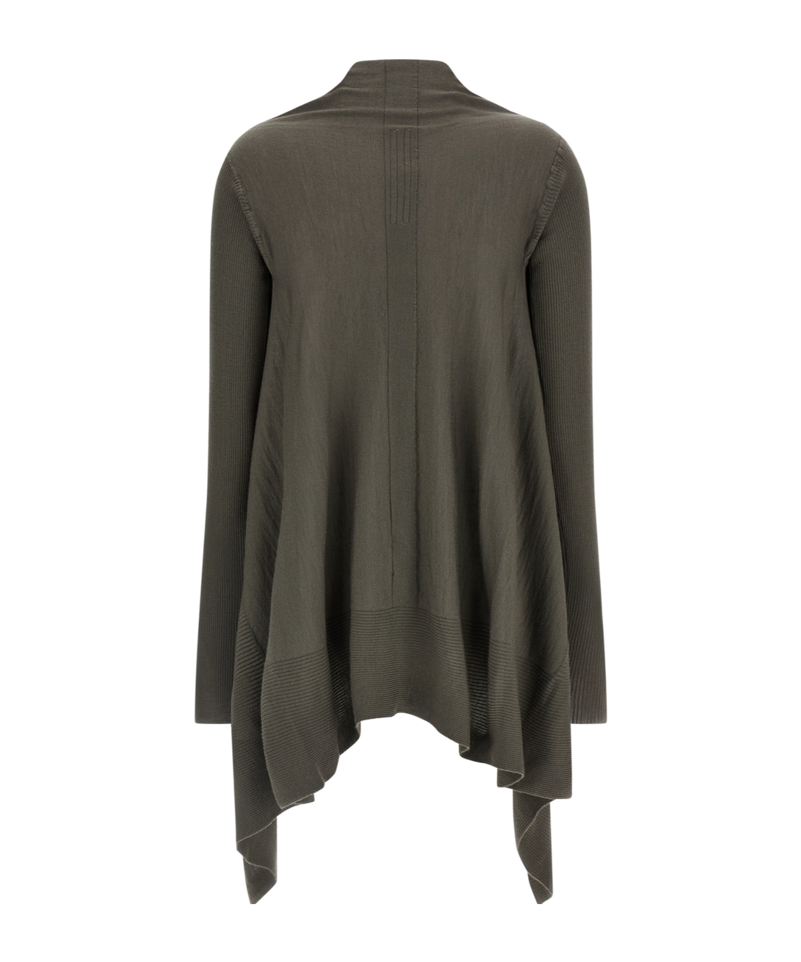 Rick Owens Long-sleeved Cardigan In Brown