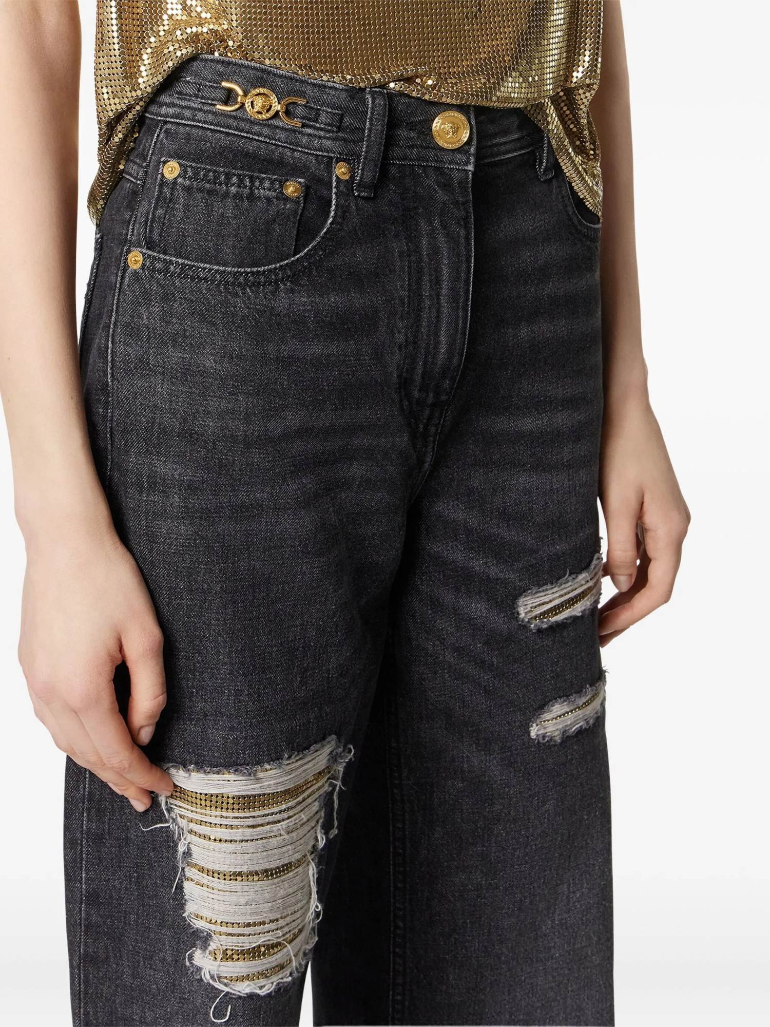 Versace Denim Pants Clothing