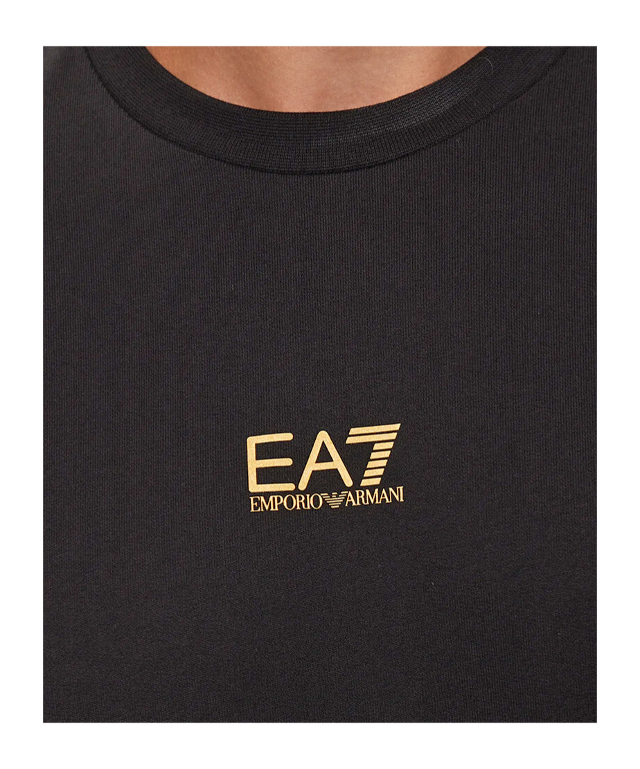 Ea7 Long-sleeved Sweater In Black