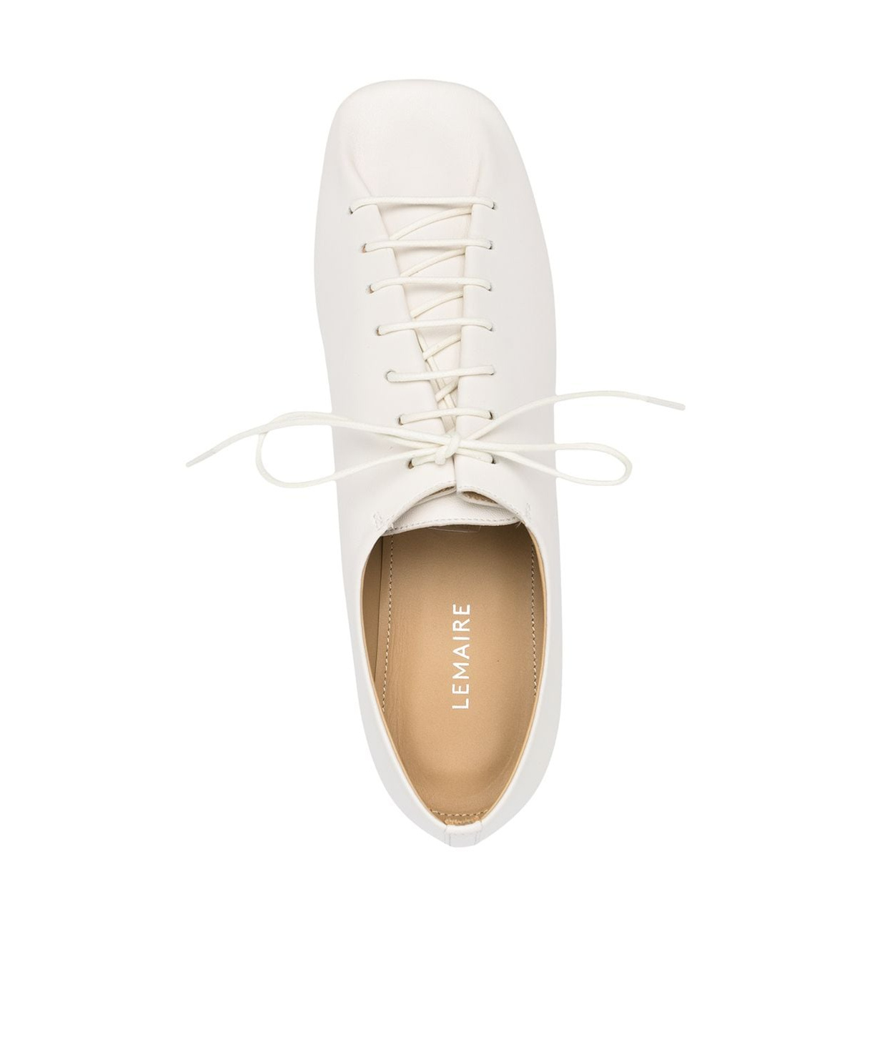 Lemaire Lace-up Tapered Heel Pumps In White