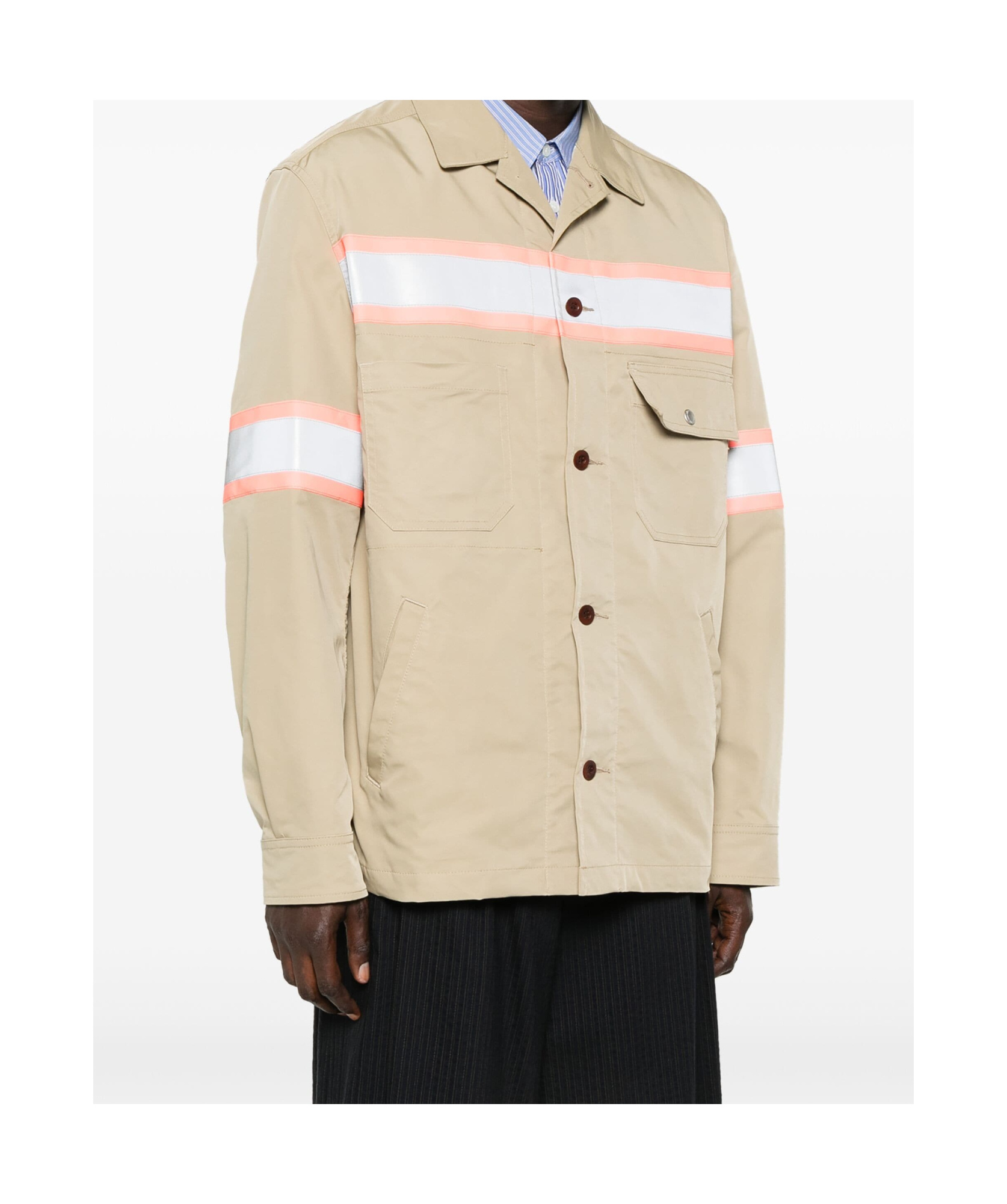 Junya Watanabe Long-sleeved Casual Jacket In Nude