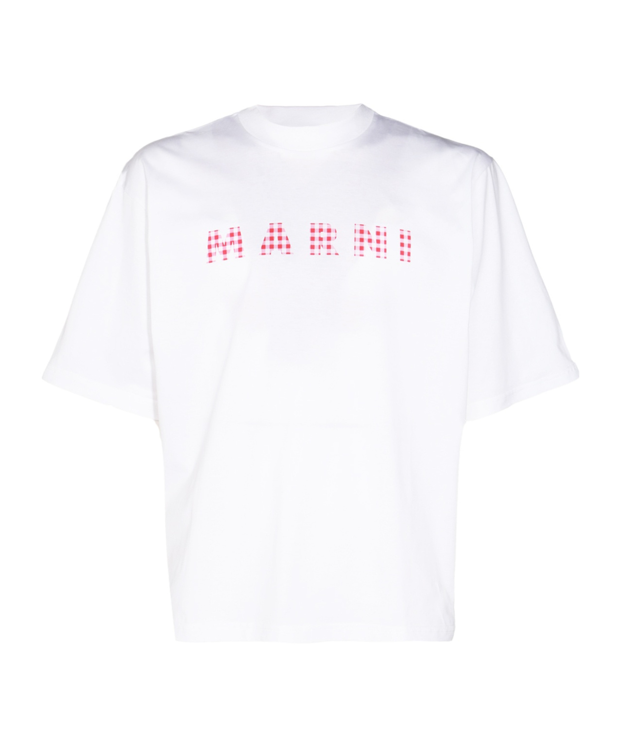 Marni White Cotton T-shirt In Lily White