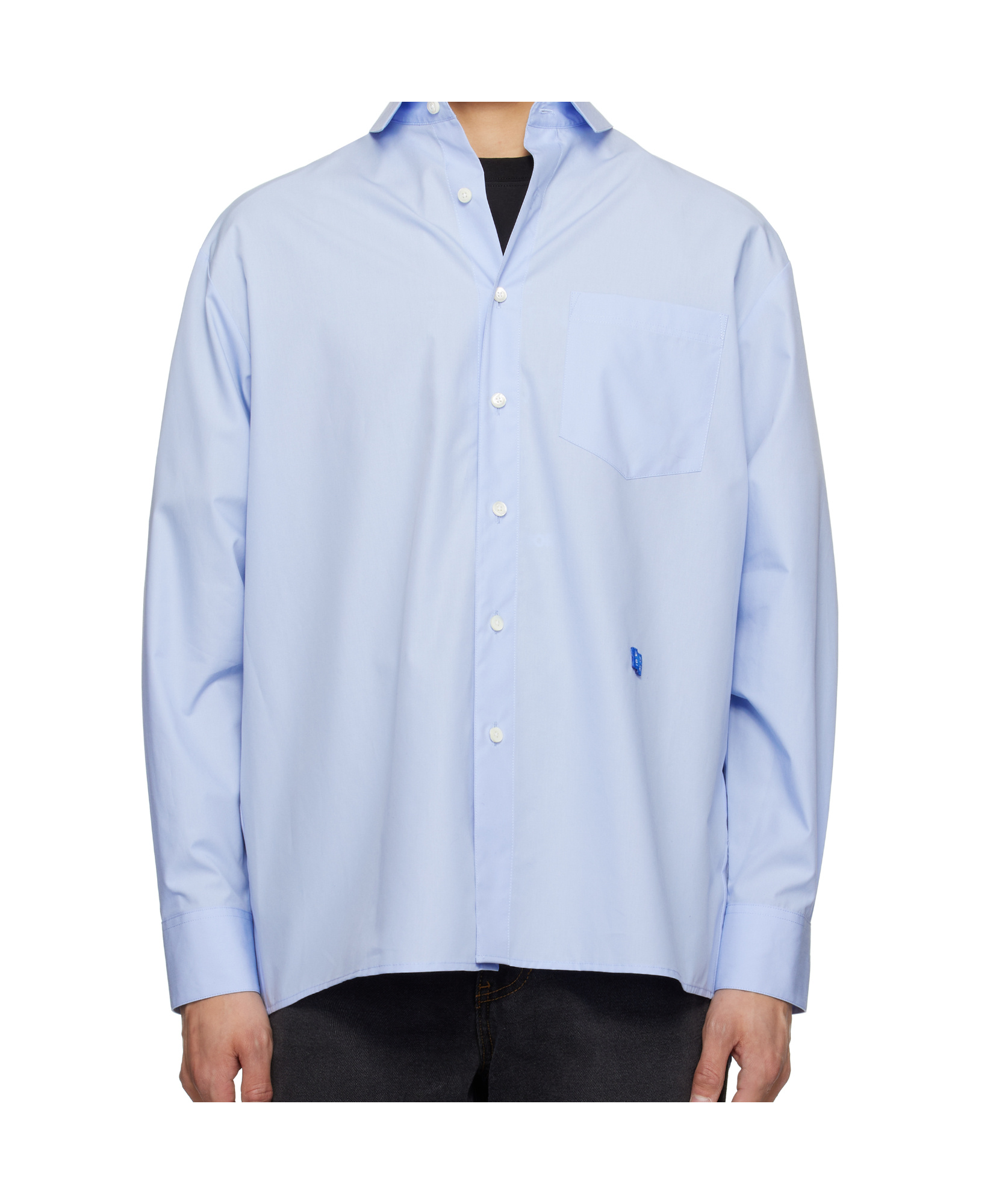 Ader Error Long Sleeve Shirt In Blue