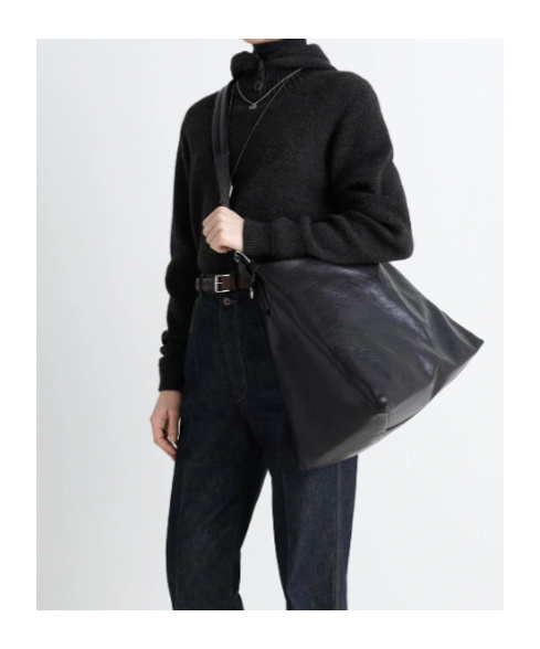 Lemaire Belted Shoulder Bag In Brown
