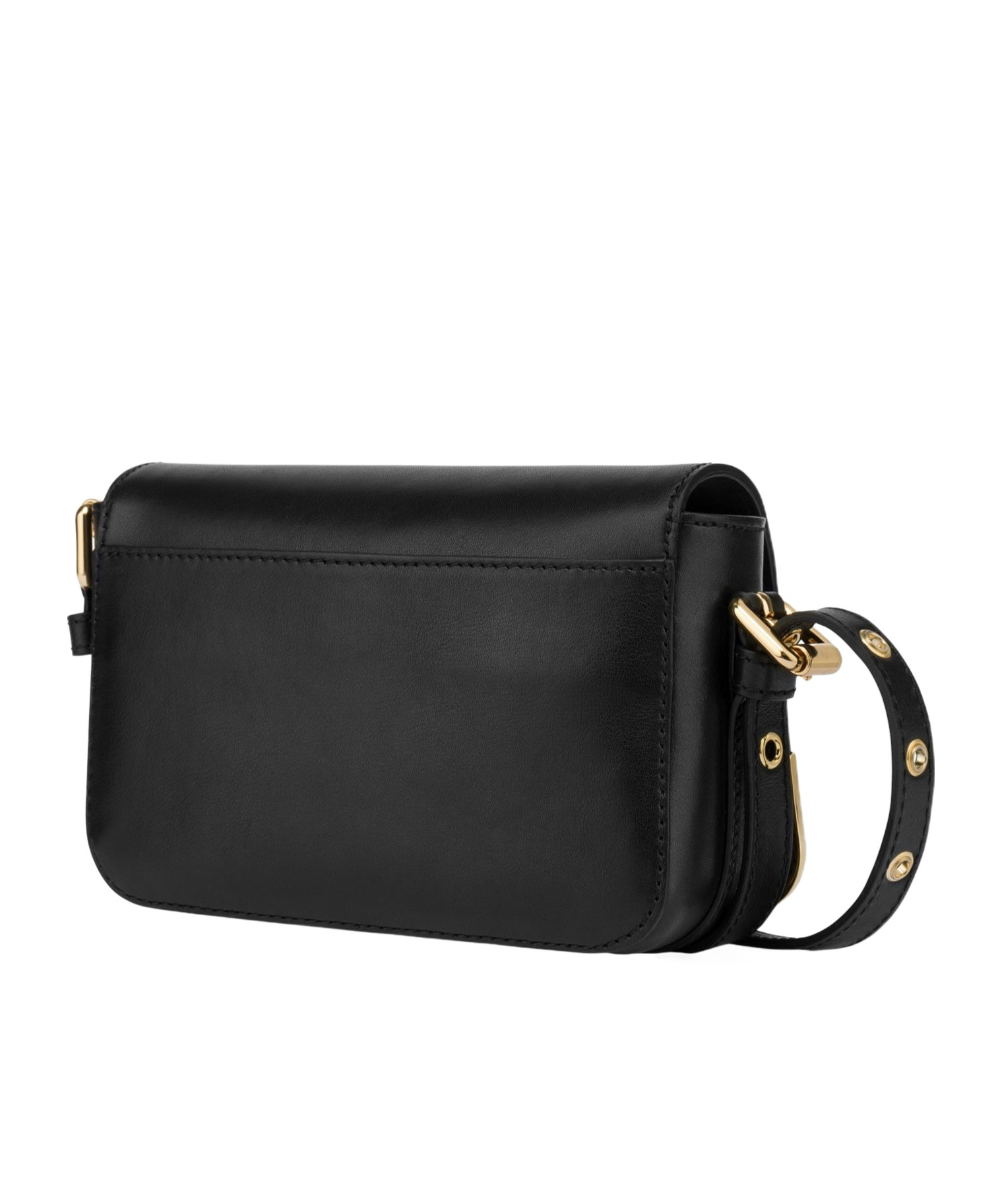 MOSCHINO METAL CORNER SHOULDER BAG 