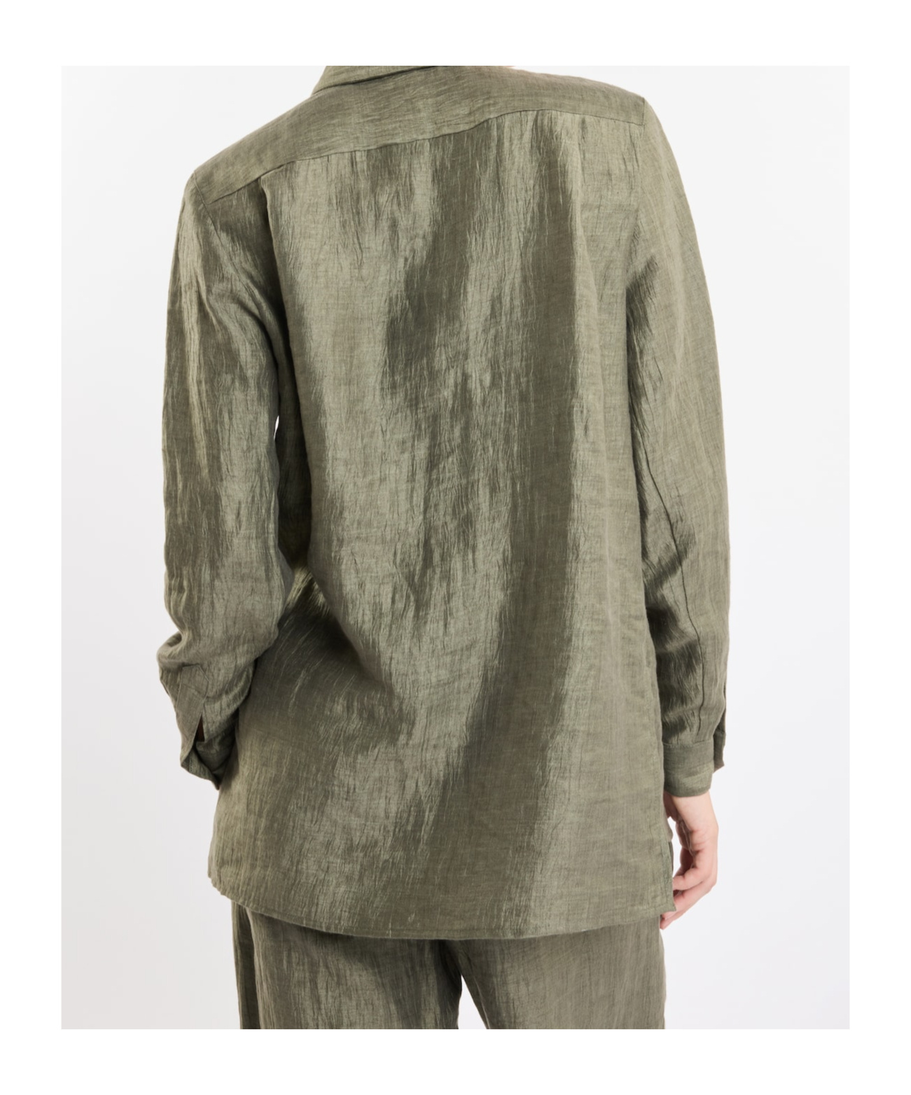 Shop Fay Long-sleeved Shirt In Green