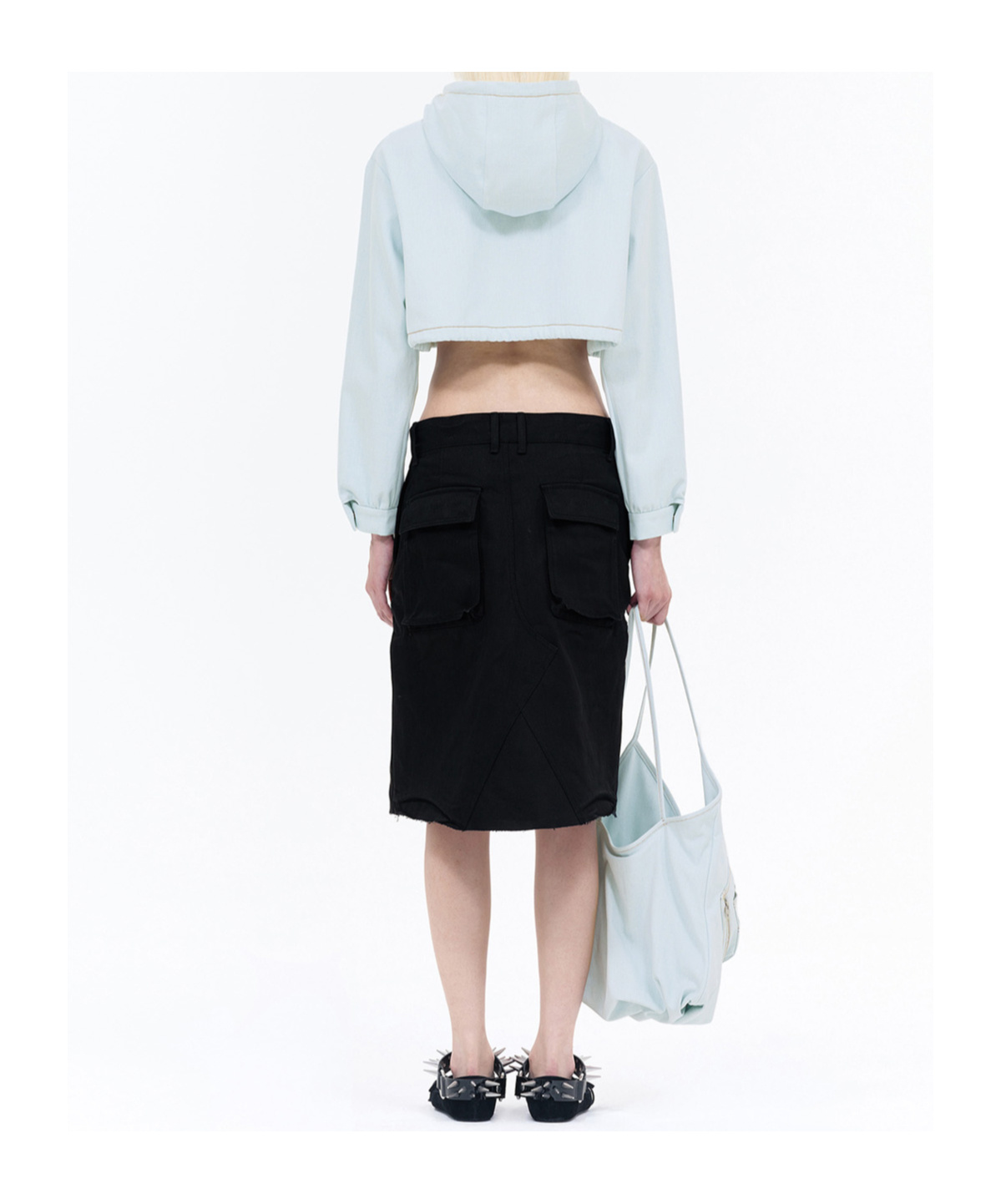 WE11 DONE DENIM SKIRT