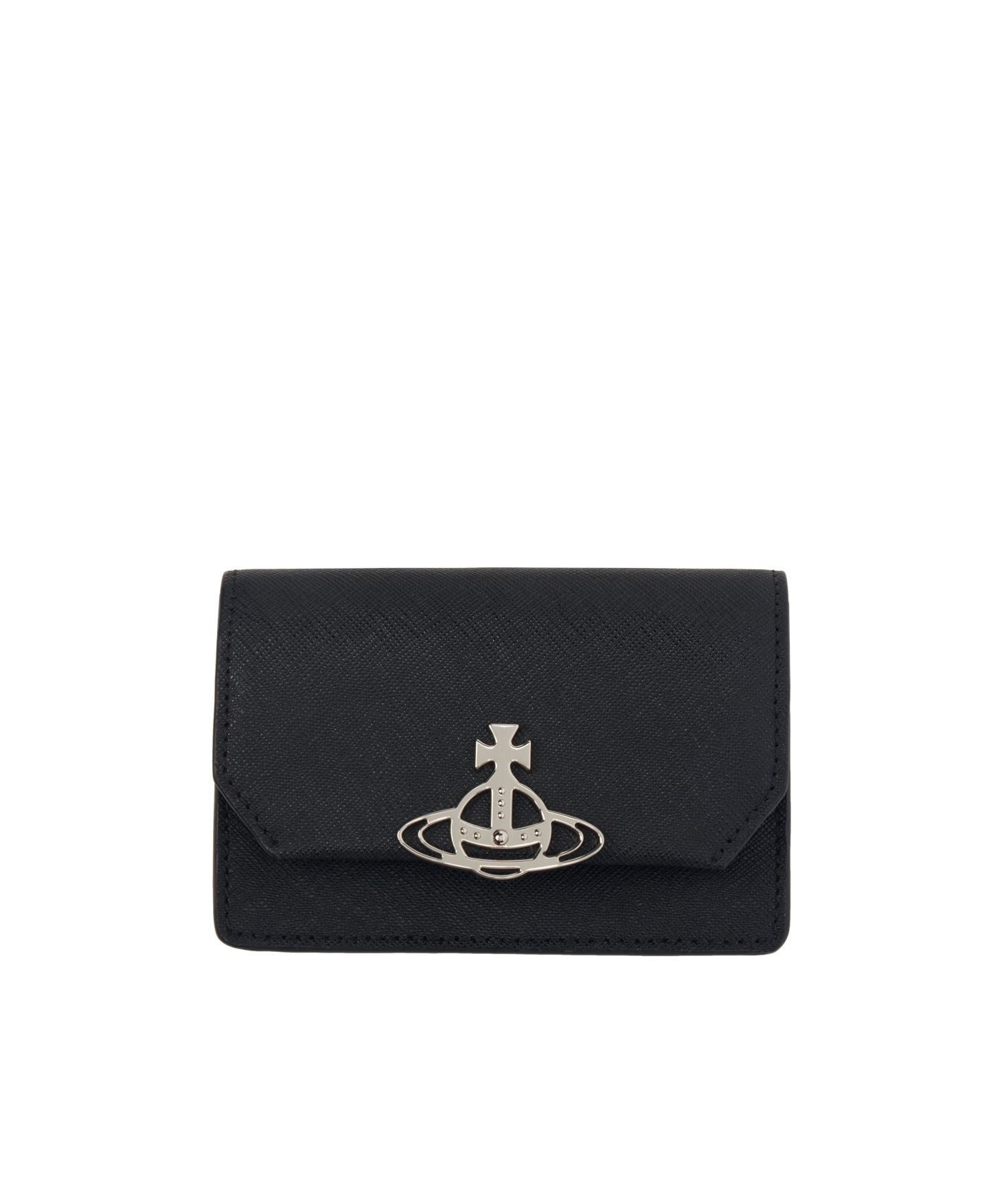Vivienne Westwood Cross-pattern Card Bag In Black