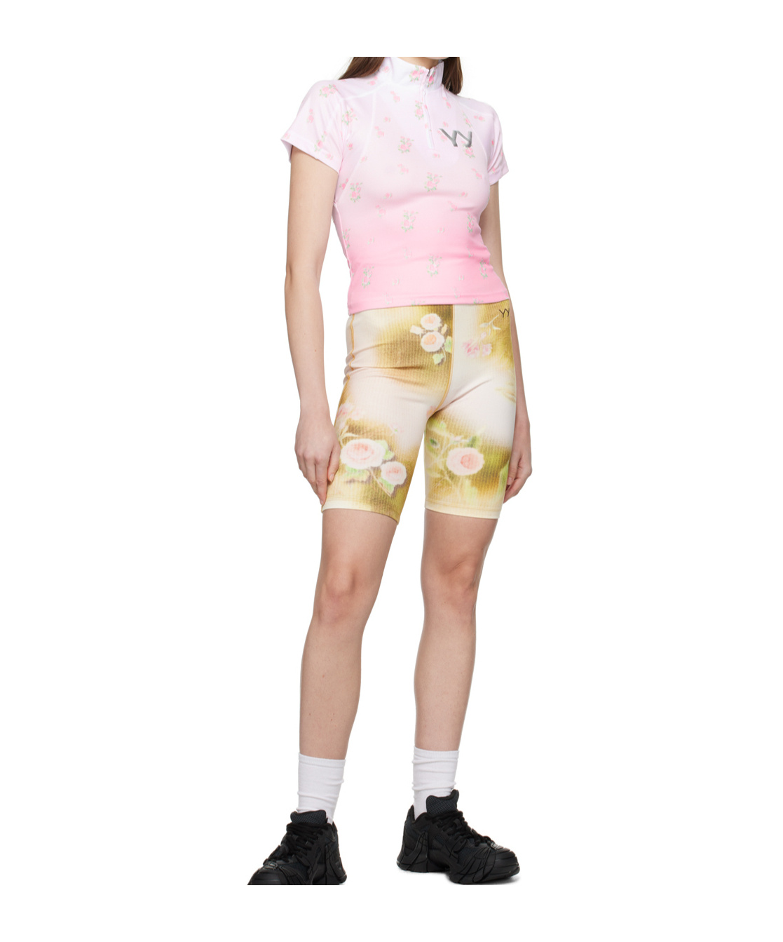 Open Yy Cycling T-shirts In Pink