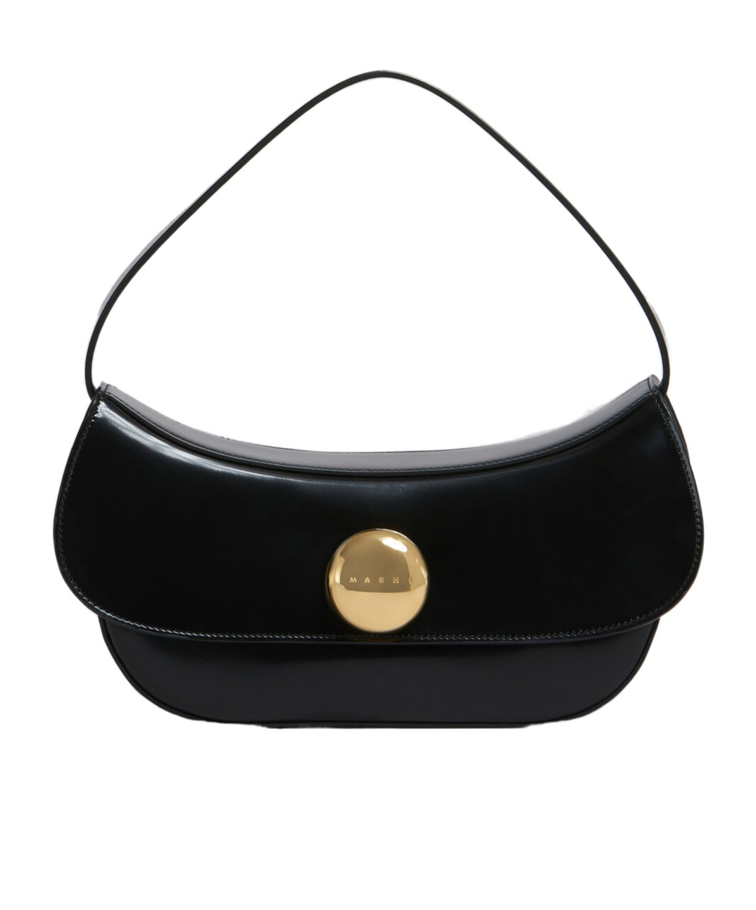 Marni Medium Shoulder Bag Featuring Butterfly Motif In Black