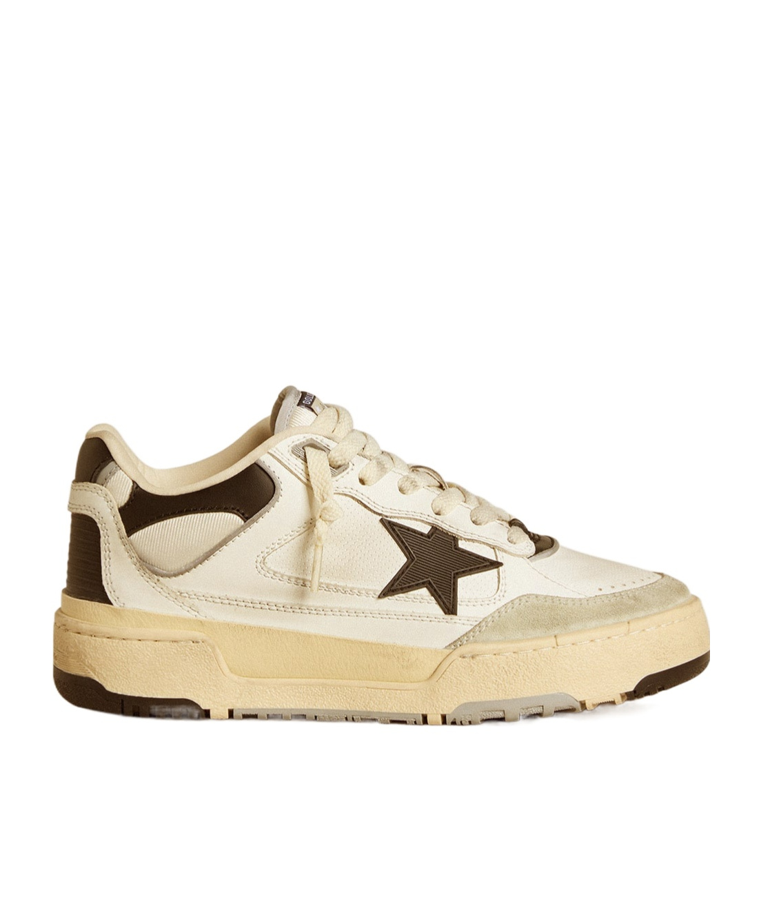 Golden Goose Forty2 Leather Upper Heel And Spur Suede Toe Rubber Star In Multi