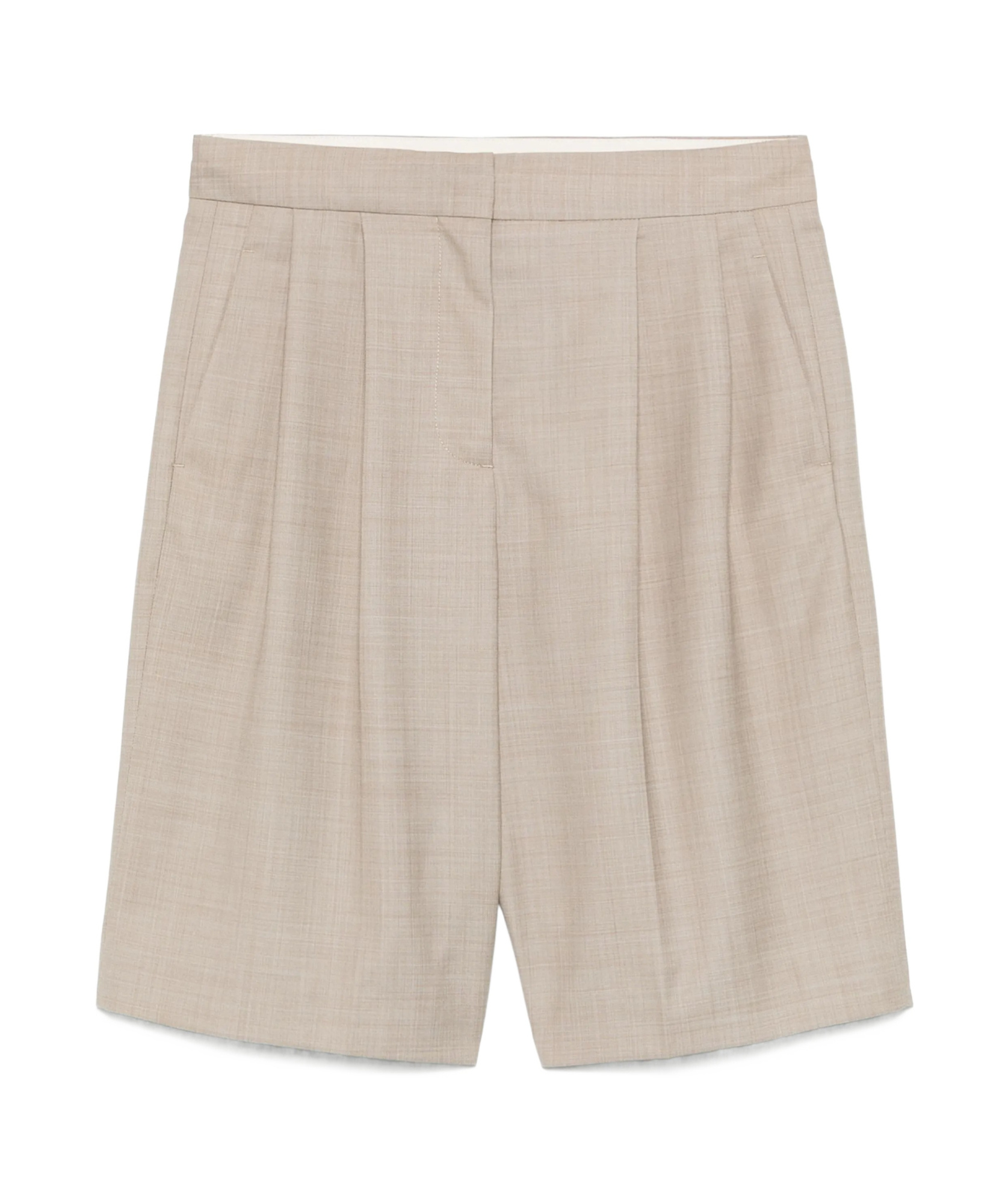 Loulou Studio Soan Shorts In Neutral