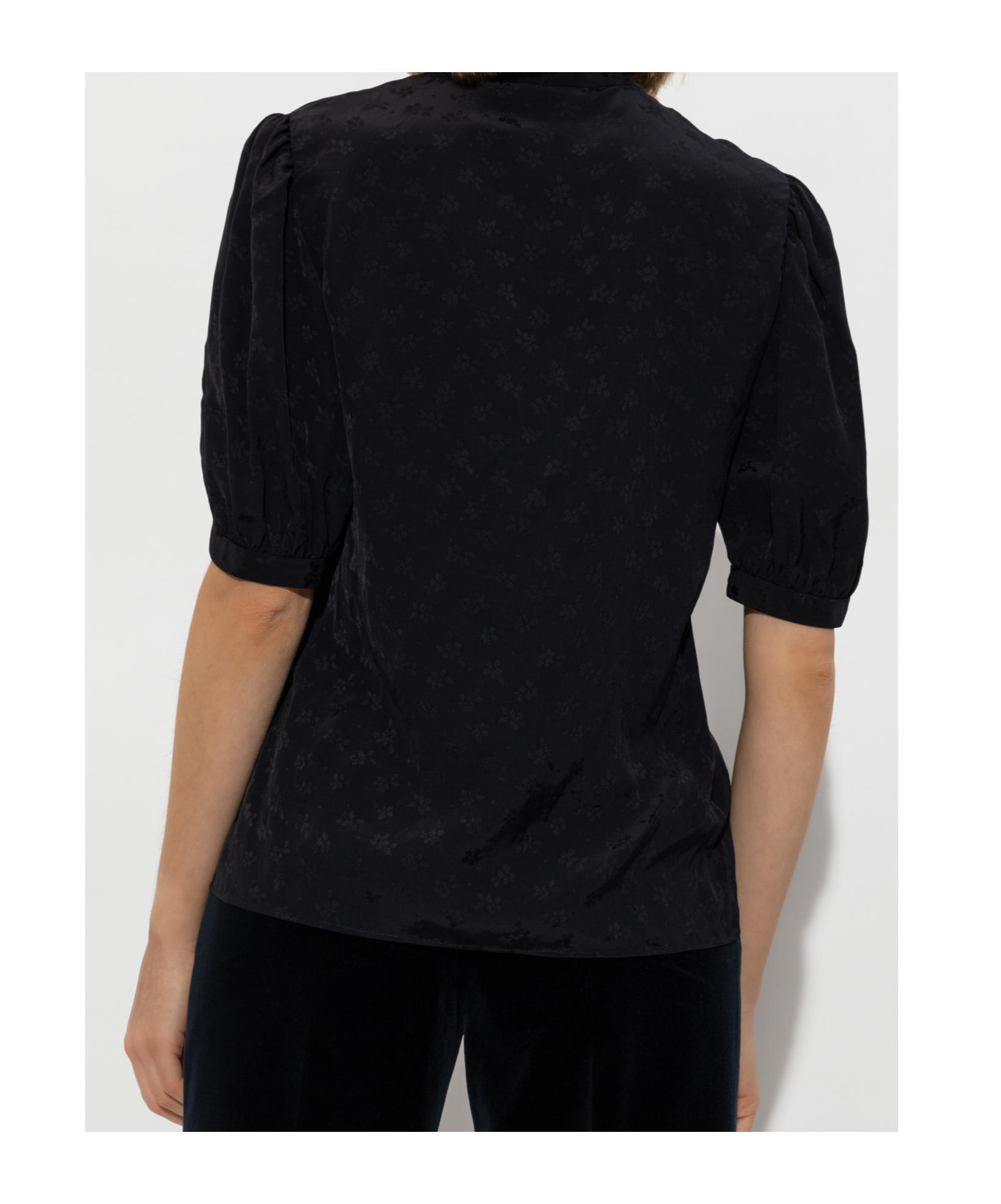Chloé Floral Pattern Blouse In Black