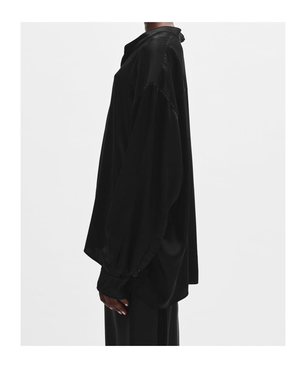Ann Demeulemeester Long-sleeved Shirt In Black