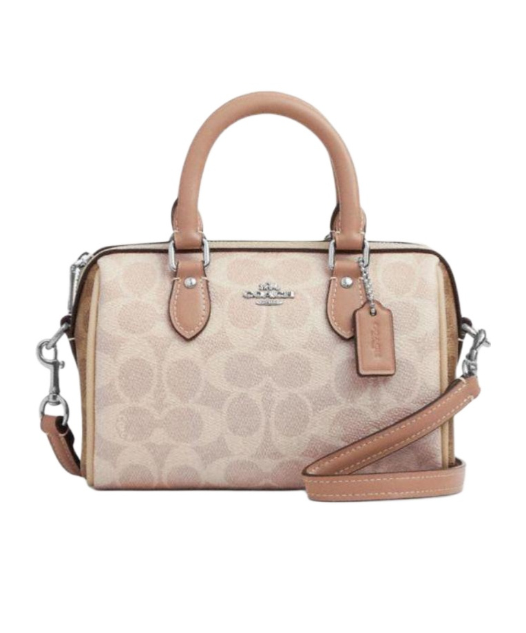 Coach Logo Shoulder Bag In Nude