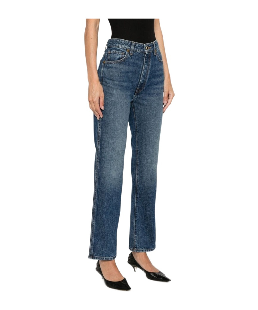Khaite Ny Abigail Stretch Jeans In Black