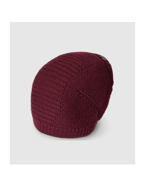 Gucci Embroidery Wool Hat In Brown
