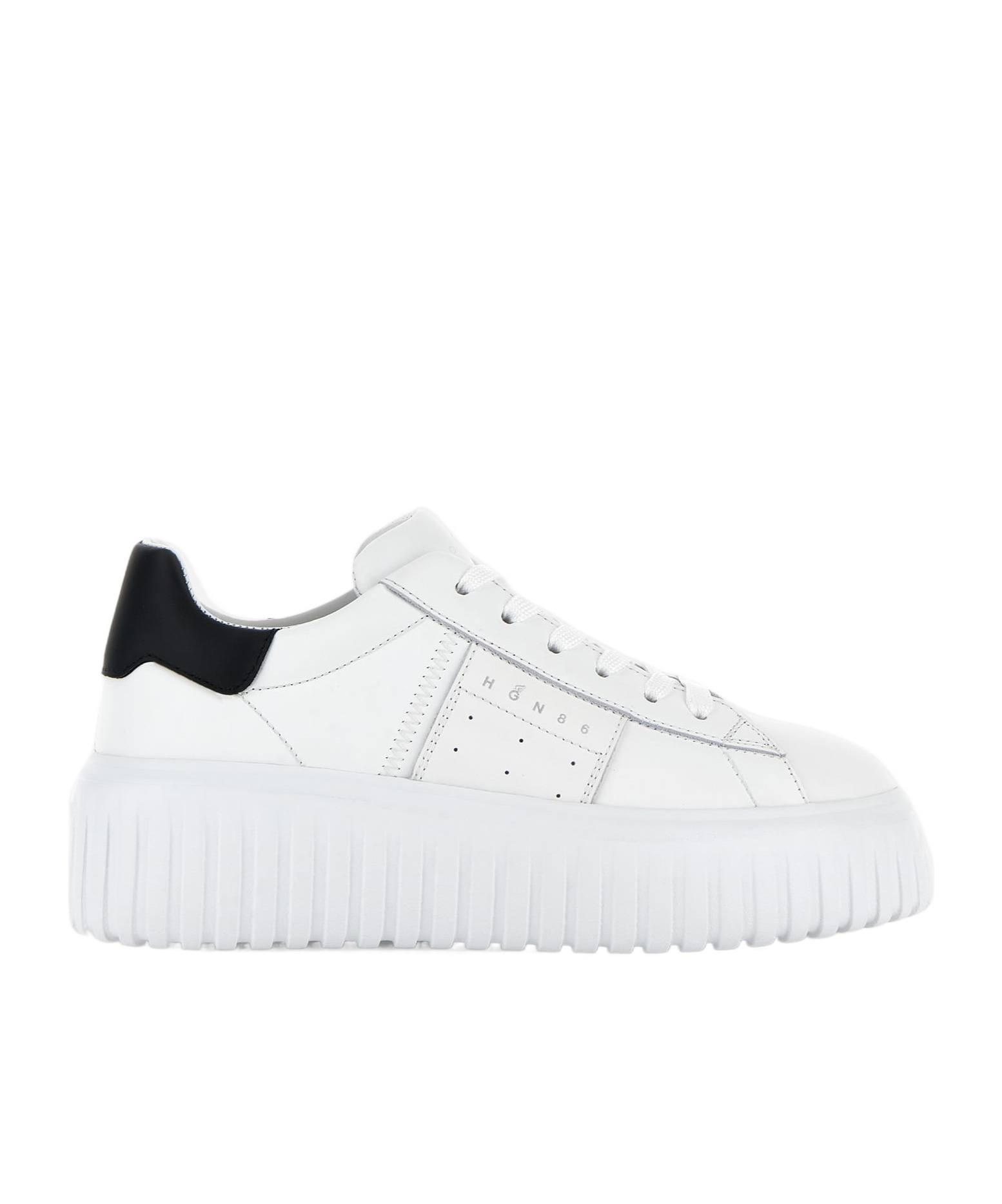 Hogan H645 Leather Sneakers In White