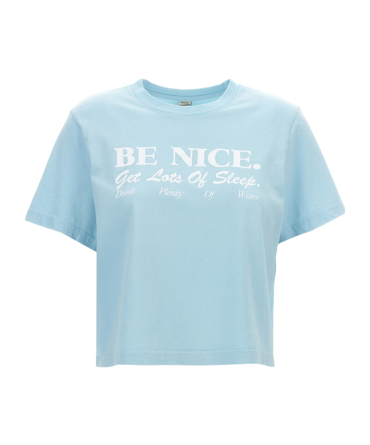 Sporty And Rich Be Nice Short-sleeved T-shirt In Blue