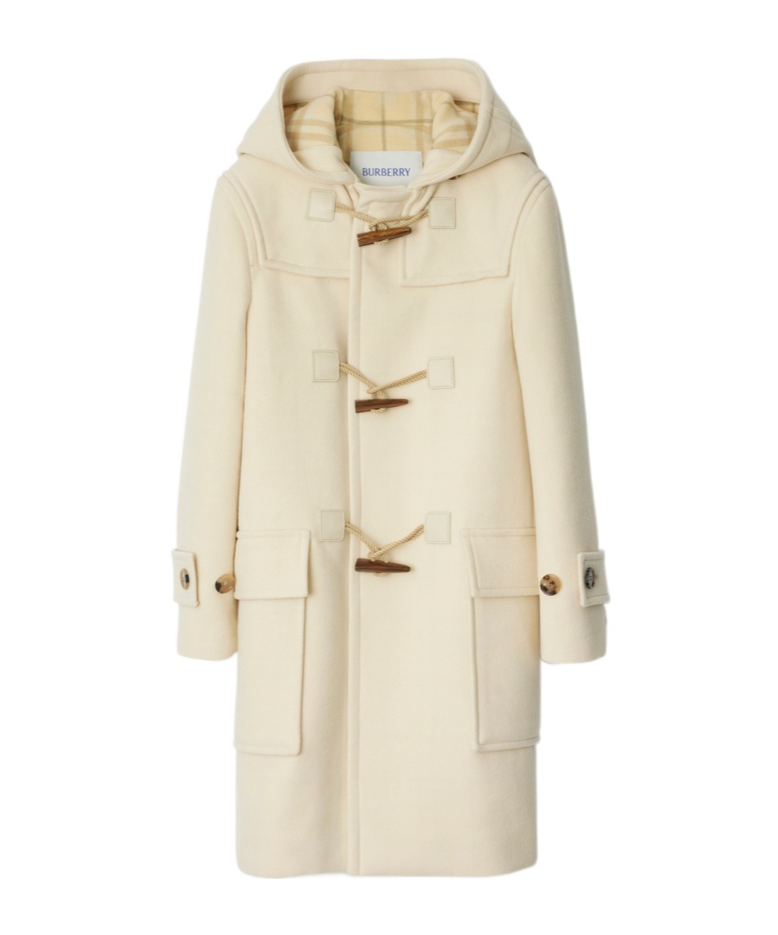 Burberry Wool-cashmere Duffle Coat In Nude