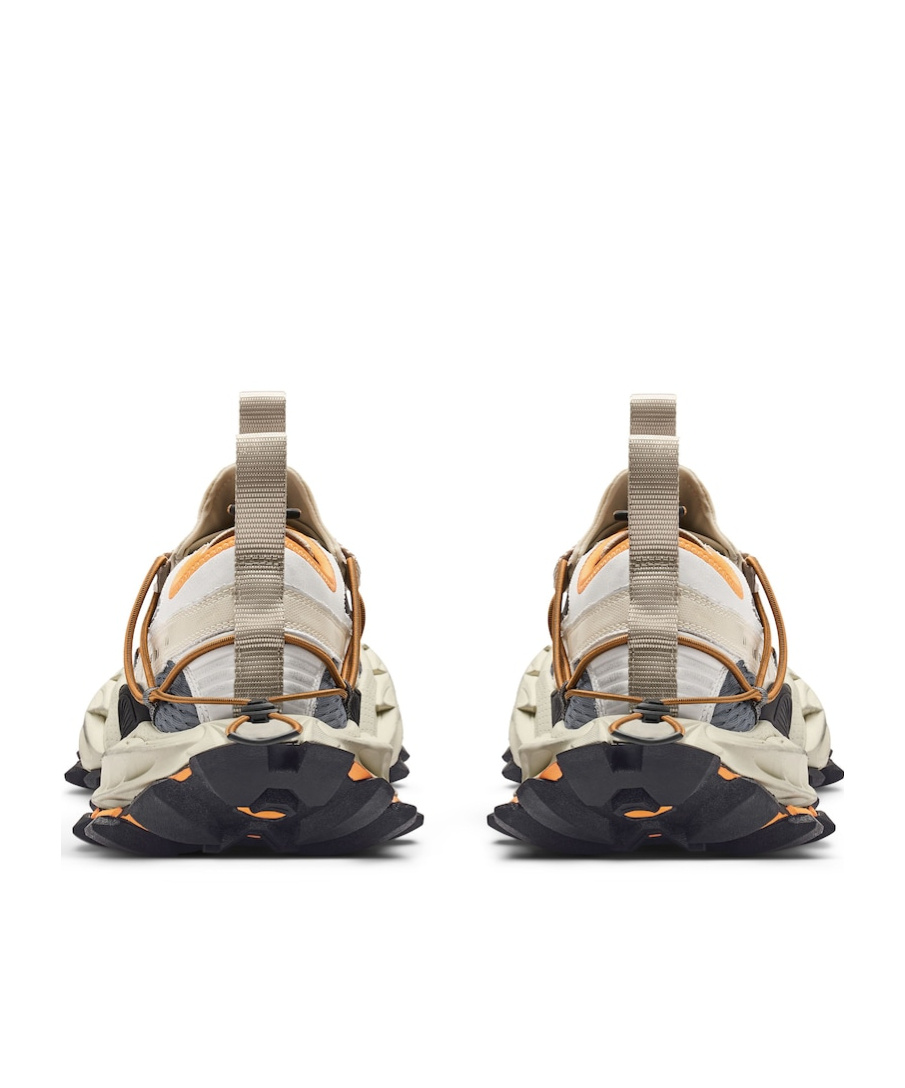 Balenciaga Multicolor Synthetic Leather And Mesh Hike Sneakers In White